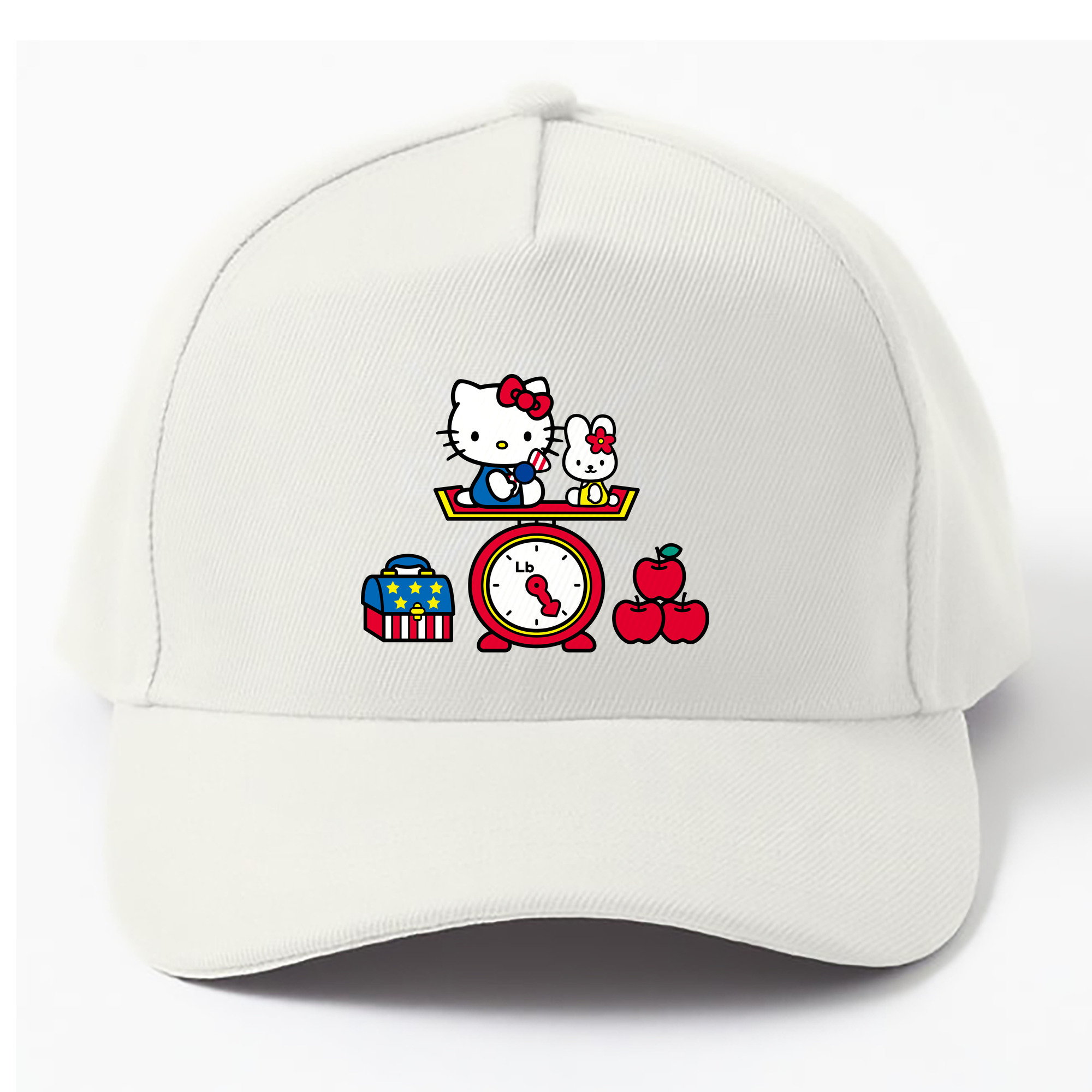 （画像用） Hello Kitty ハローキティ ベースボールキャップ 綿100％ 男女兼用 帽子 スポーツ