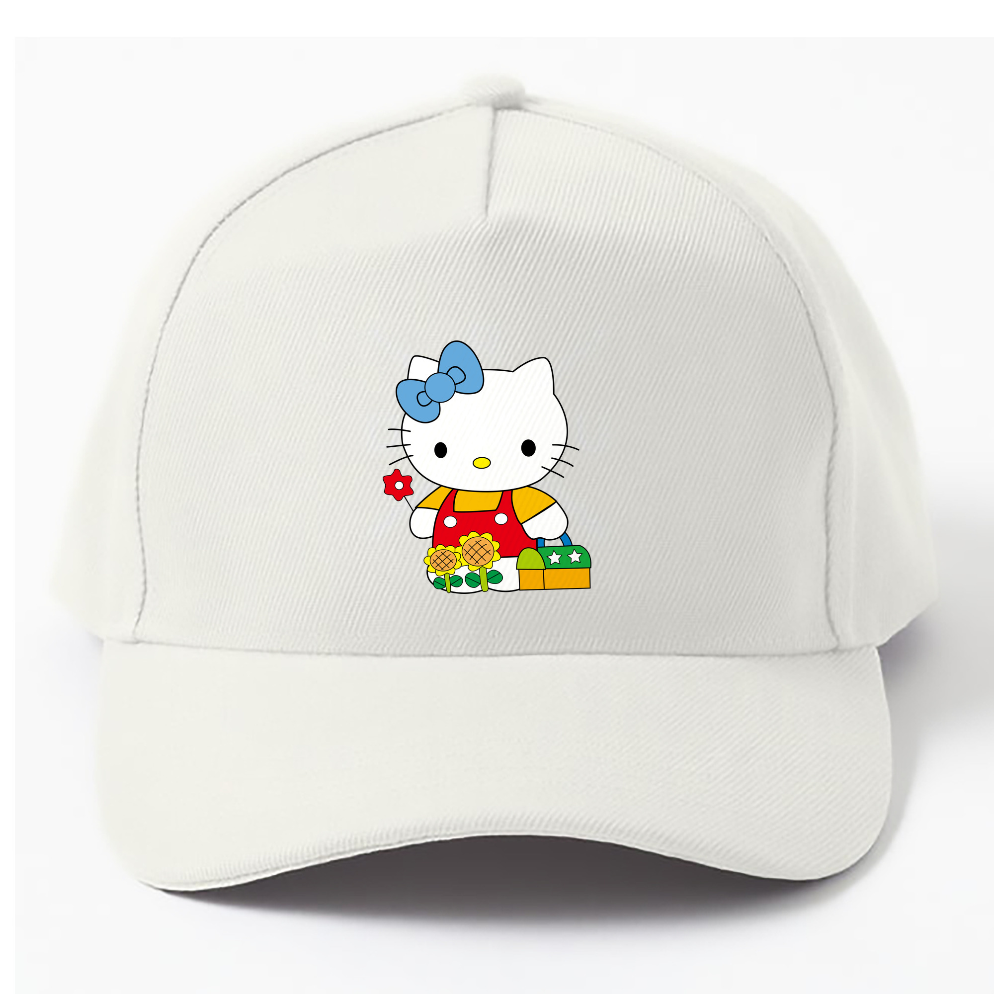 （画像用） Hello Kitty ハローキティ ベースボールキャップ 綿100％ 男女兼用 帽子 スポーツ