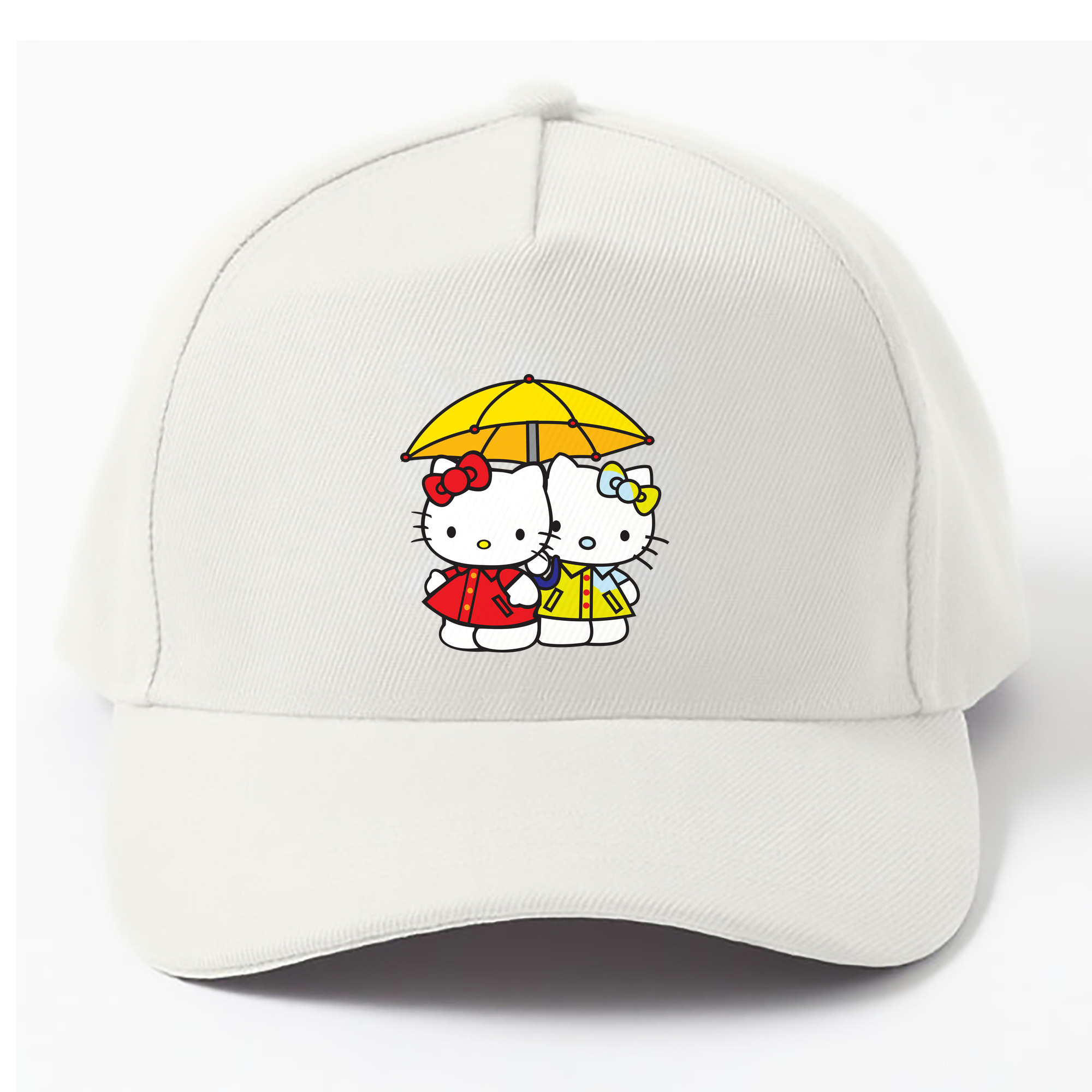 （画像用） Hello Kitty ハローキティ ベースボールキャップ 綿100％ 男女兼用 帽子 スポーツ