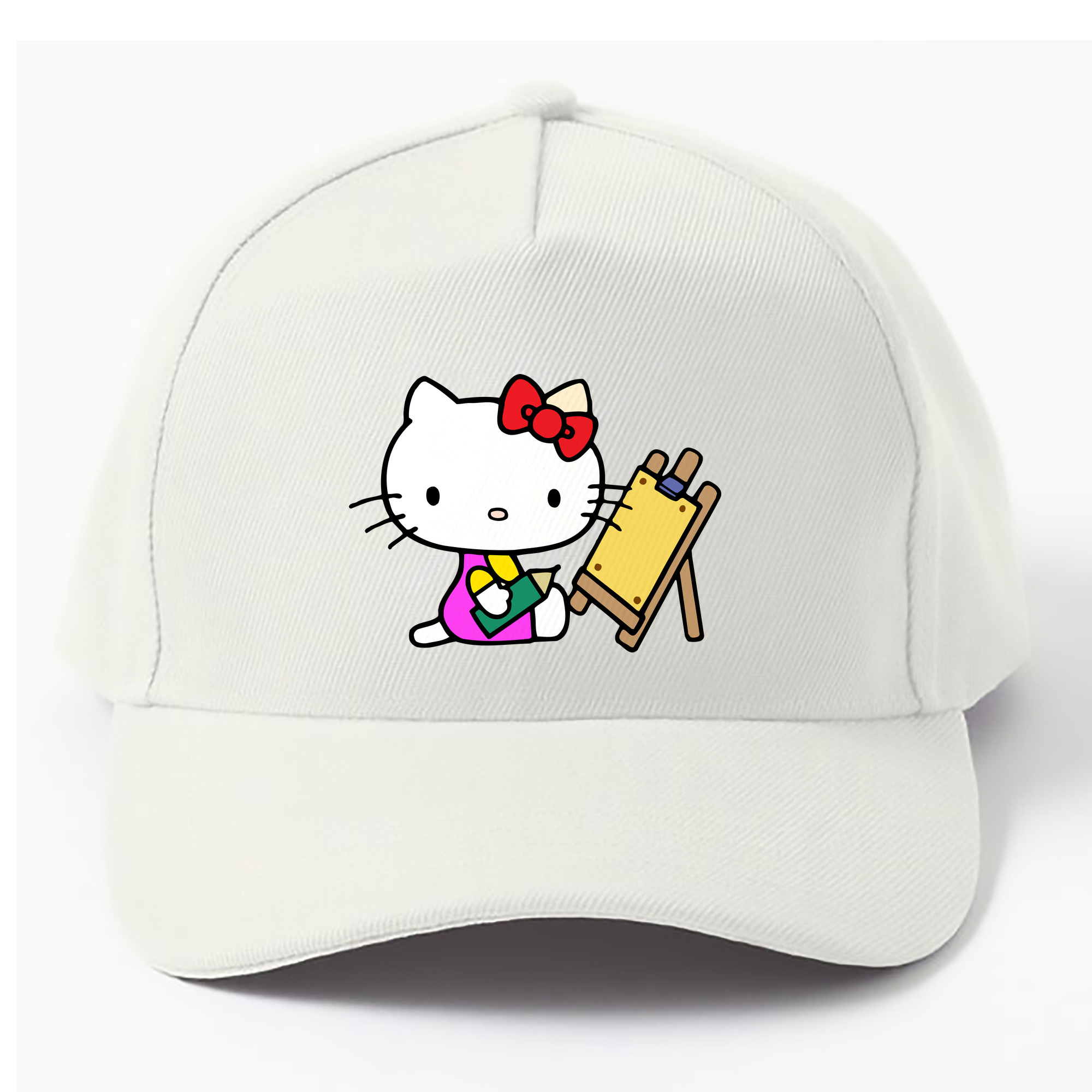 （画像用） Hello Kitty ハローキティ ベースボールキャップ 綿100％ 男女兼用 帽子 スポーツ
