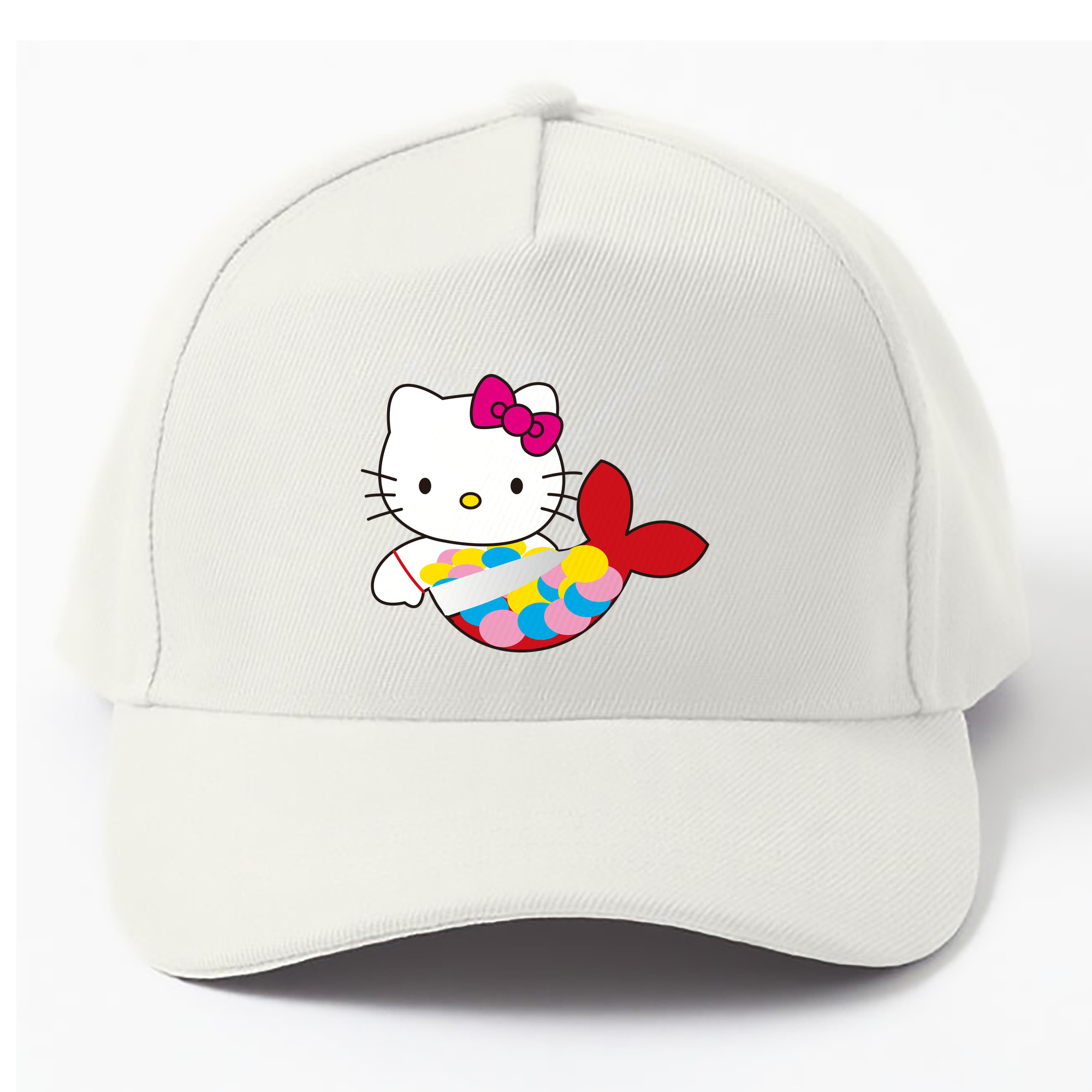 （画像用） Hello Kitty ハローキティ ベースボールキャップ 綿100％ 男女兼用 帽子 スポーツ