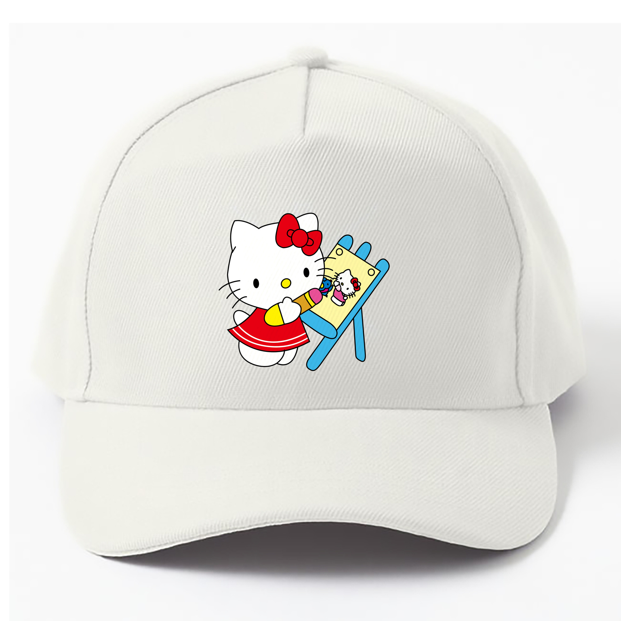 （画像用） Hello Kitty ハローキティ ベースボールキャップ 綿100％ 男女兼用 帽子 スポーツ