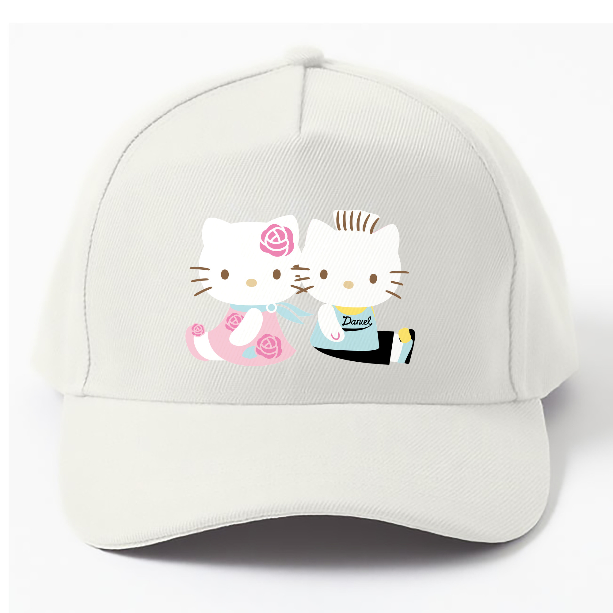 （画像用） Hello Kitty ハローキティ ベースボールキャップ 綿100％ 男女兼用 帽子 スポーツ