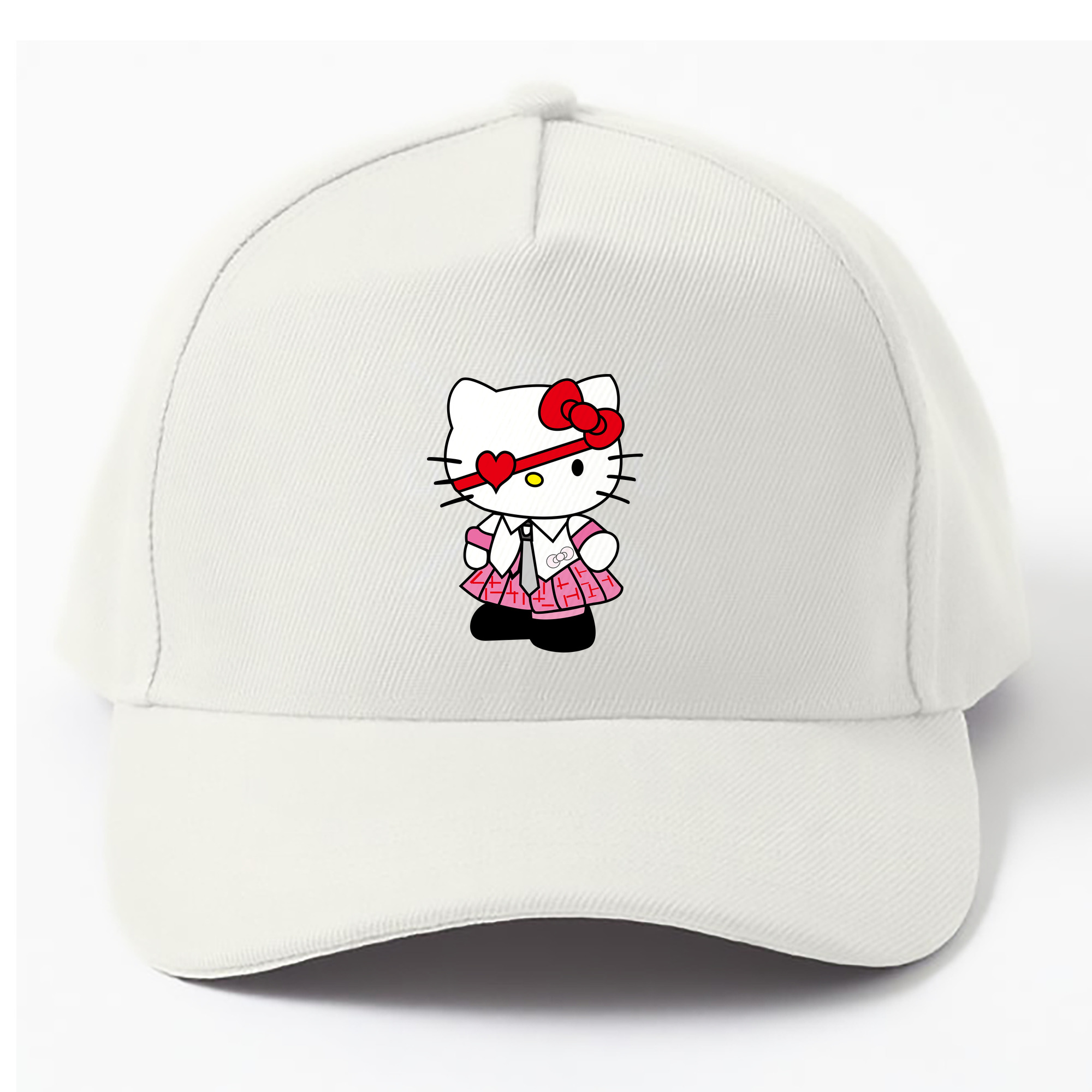 （画像用） Hello Kitty ハローキティ ベースボールキャップ 綿100％ 男女兼用 帽子 スポーツ