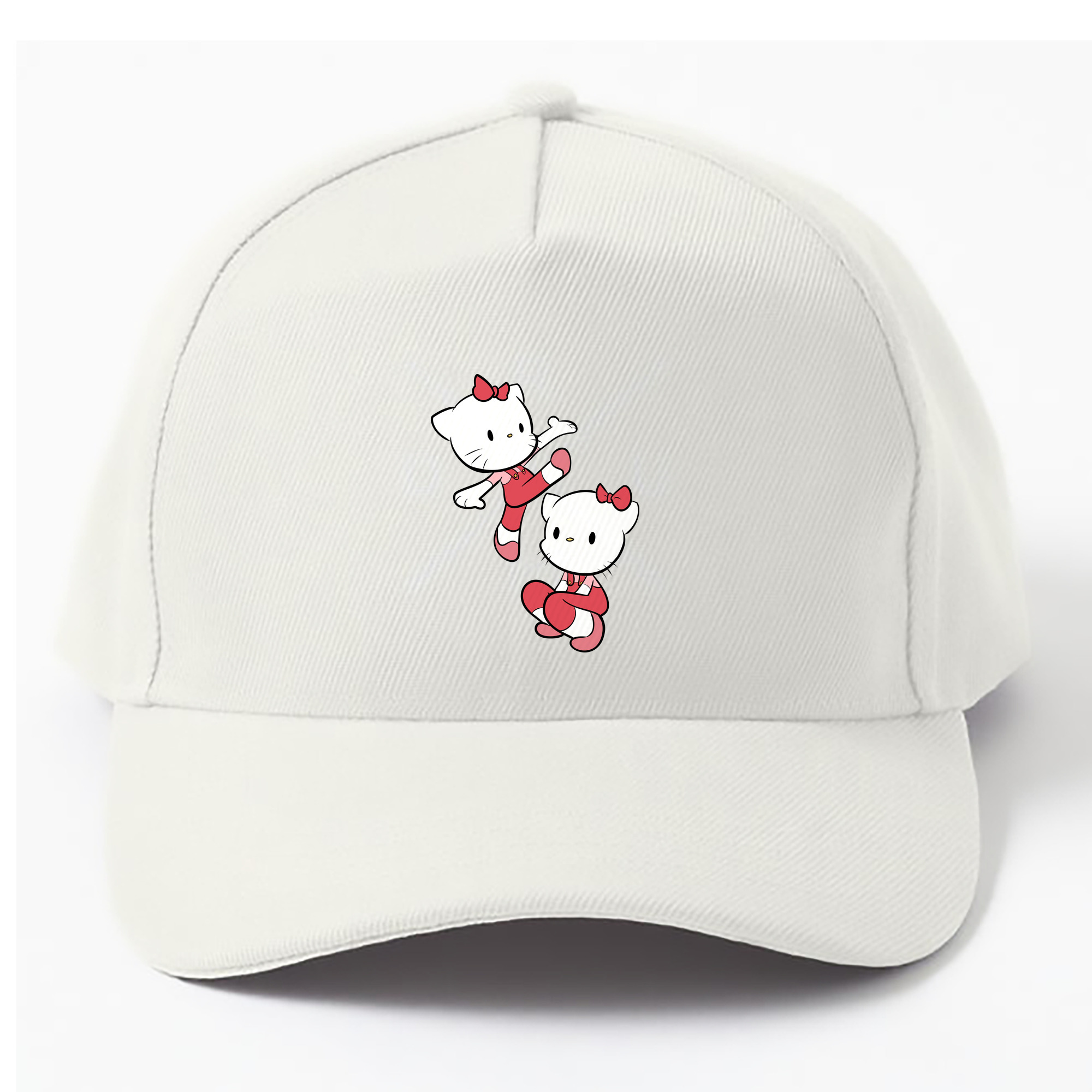 （画像用） Hello Kitty ハローキティ ベースボールキャップ 綿100％ 男女兼用 帽子 スポーツ