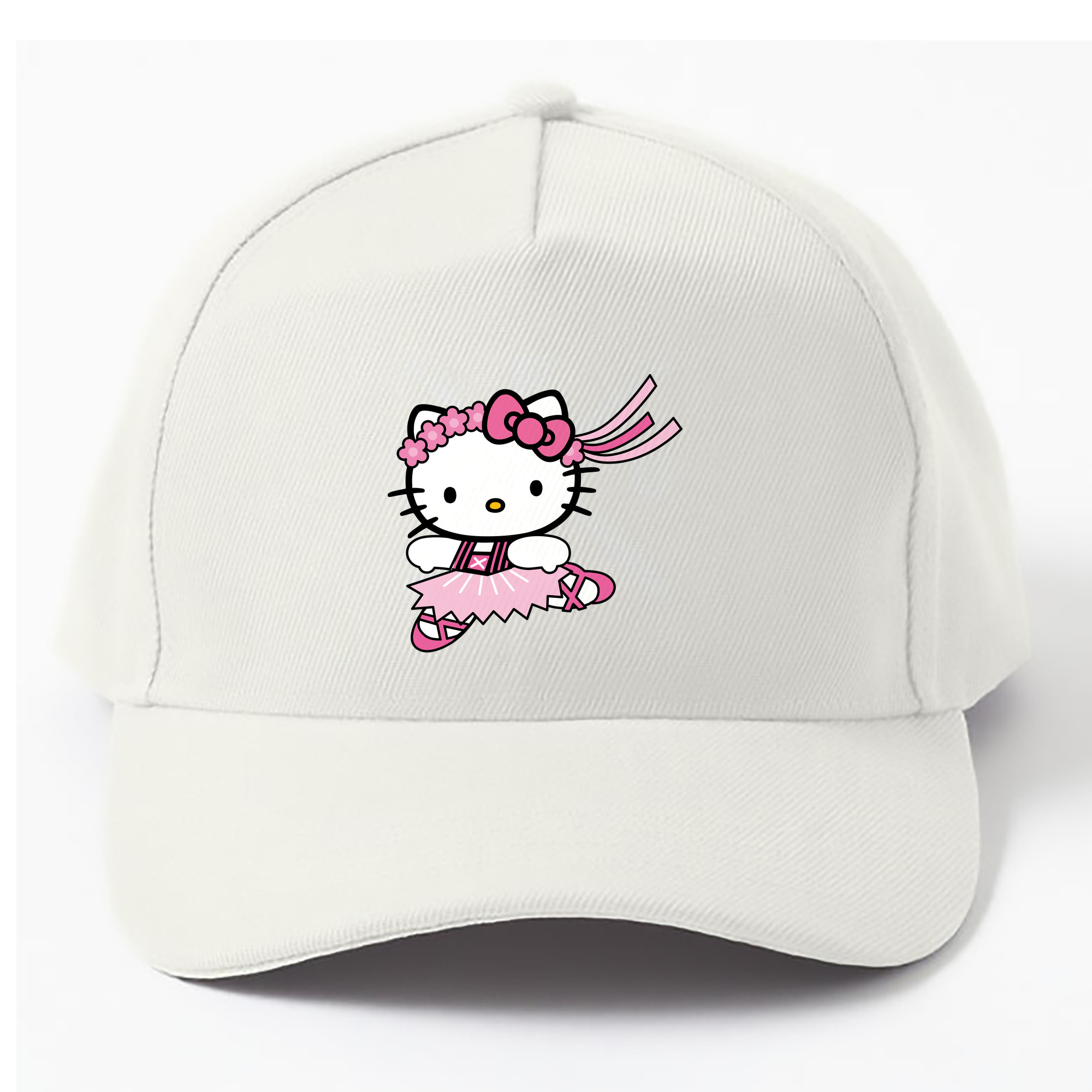（画像用） Hello Kitty ハローキティ ベースボールキャップ 綿100％ 男女兼用 帽子 スポーツ