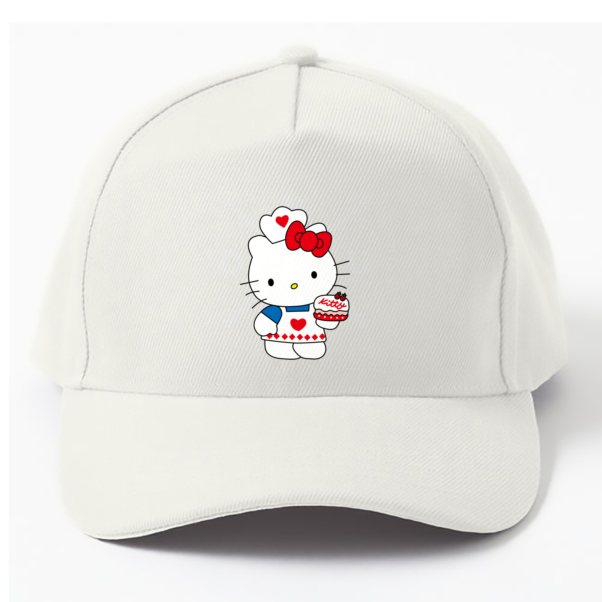 （画像用） Hello Kitty ハローキティ ベースボールキャップ 綿100％ 男女兼用 帽子 スポーツ