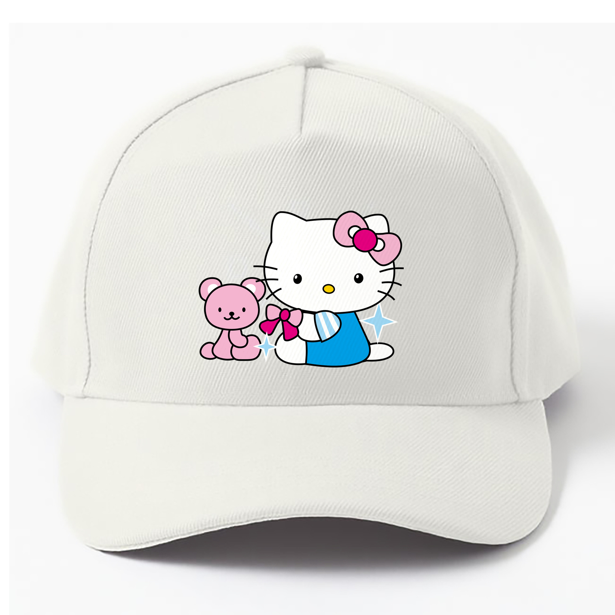 （画像用） Hello Kitty ハローキティ ベースボールキャップ 綿100％ 男女兼用 帽子 スポーツ