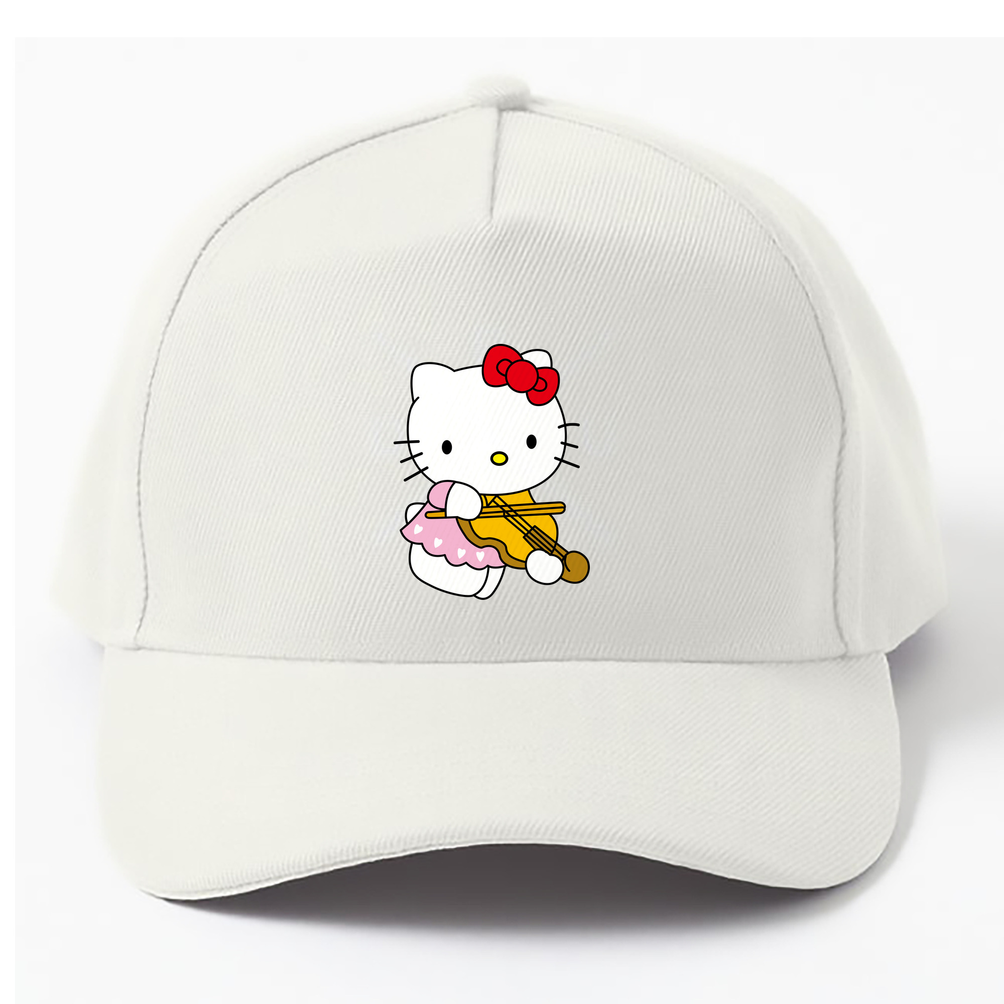 （画像用） Hello Kitty ハローキティ ベースボールキャップ 綿100％ 男女兼用 帽子 スポーツ