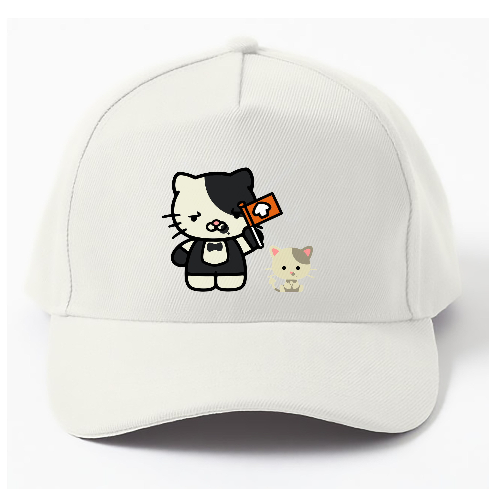 （画像用） Hello Kitty ハローキティ ベースボールキャップ 綿100％ 男女兼用 帽子 スポーツ