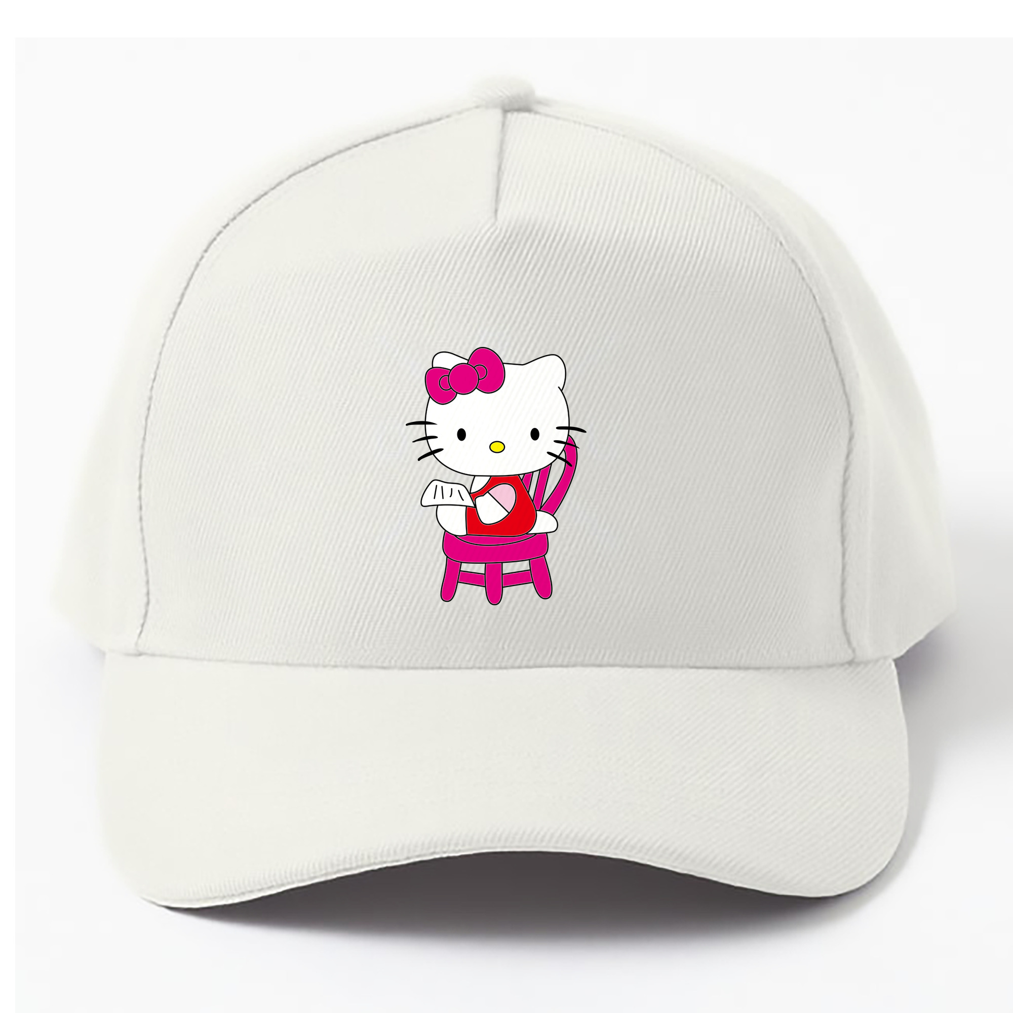 （画像用） Hello Kitty ハローキティ ベースボールキャップ 綿100％ 男女兼用 帽子 スポーツ