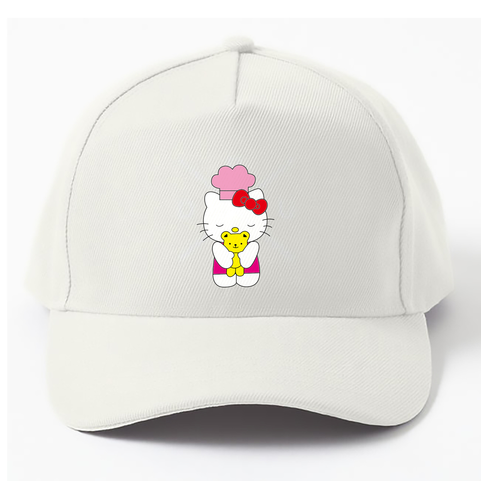 （画像用） Hello Kitty ハローキティ ベースボールキャップ 綿100％ 男女兼用 帽子 スポーツ