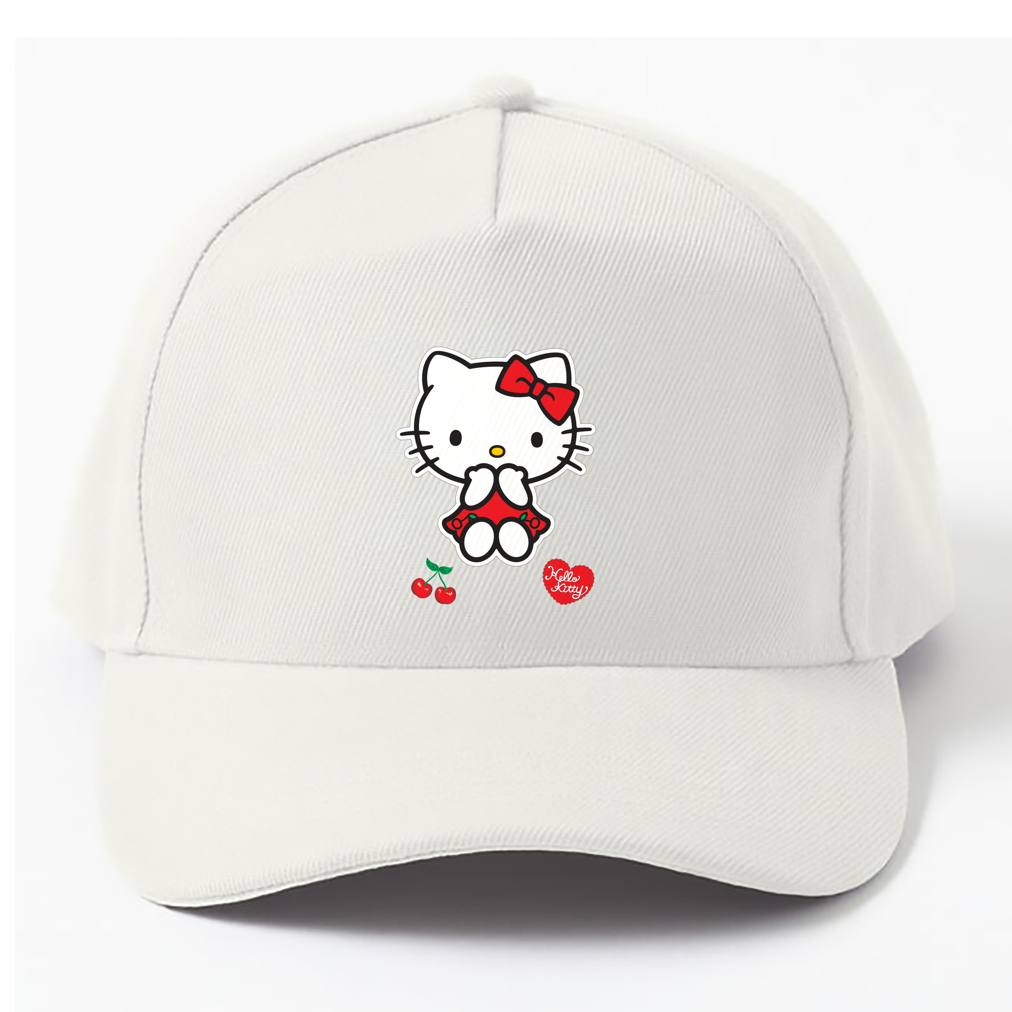 （画像用） Hello Kitty ハローキティ ベースボールキャップ 綿100％ 男女兼用 帽子 スポーツ