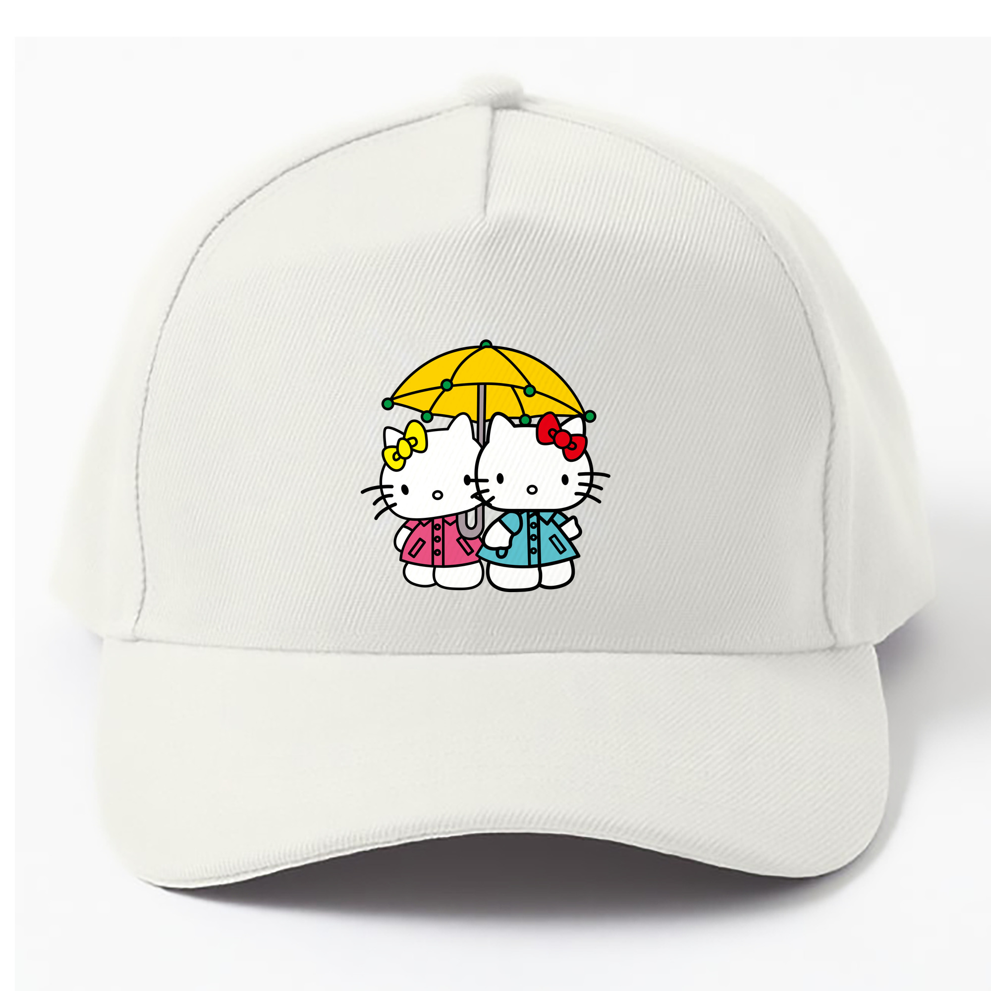 （画像用） Hello Kitty ハローキティ ベースボールキャップ 綿100％ 男女兼用 帽子 スポーツ