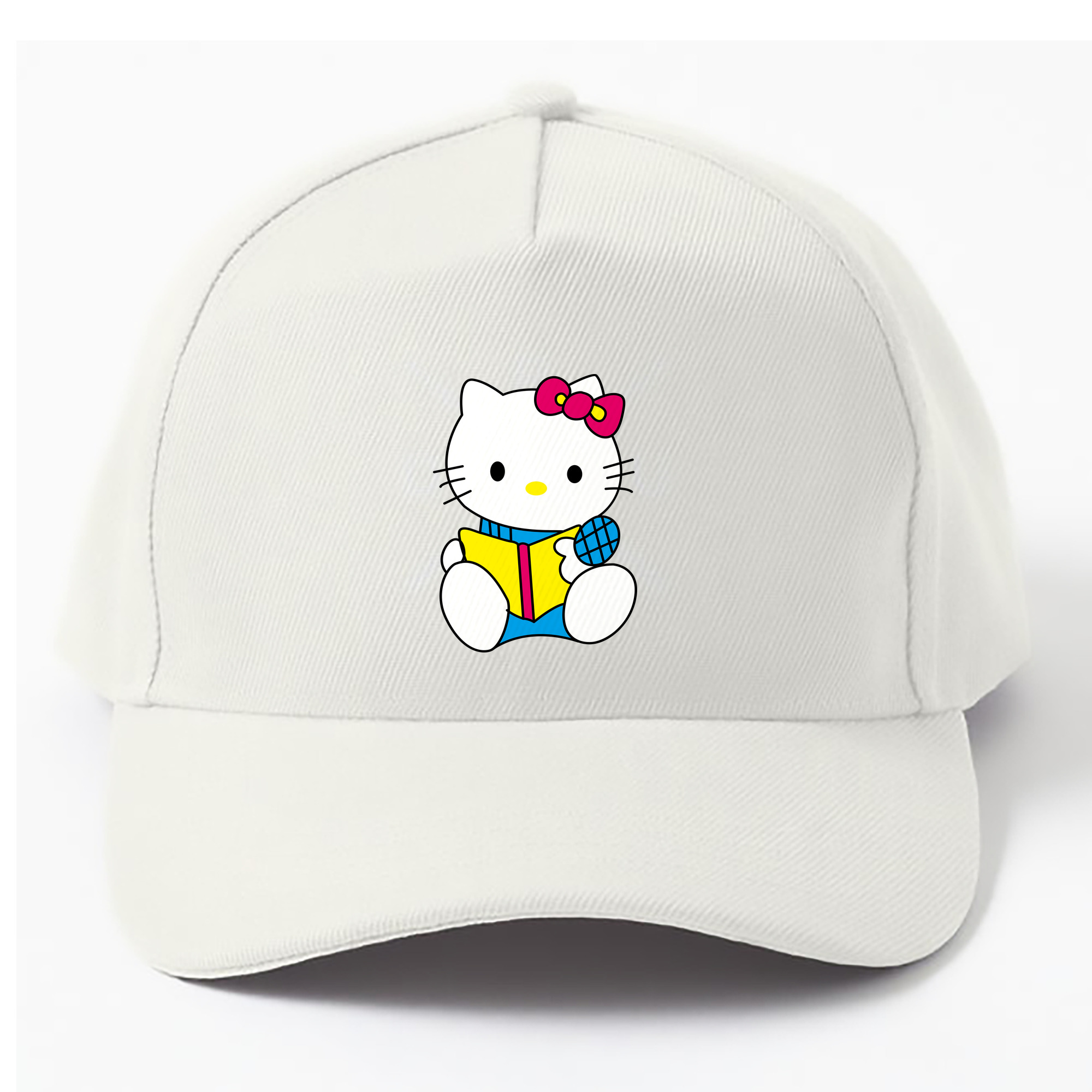 （画像用） Hello Kitty ハローキティ ベースボールキャップ 綿100％ 男女兼用 帽子 スポーツ