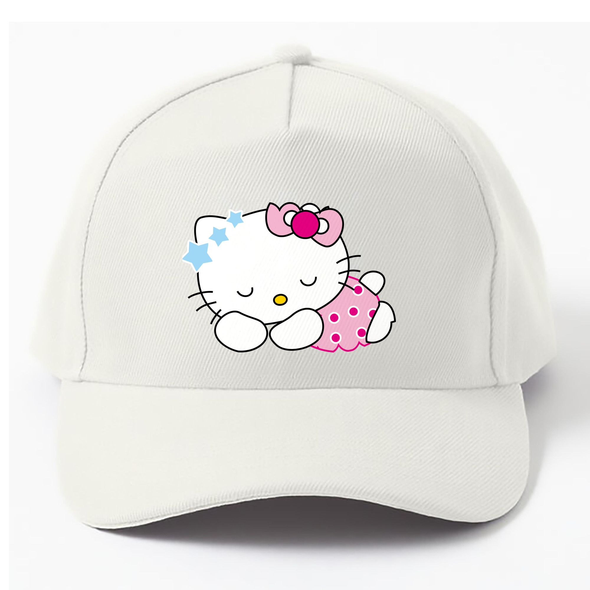 （画像用） Hello Kitty ハローキティ ベースボールキャップ 綿100％ 男女兼用 帽子 スポーツ