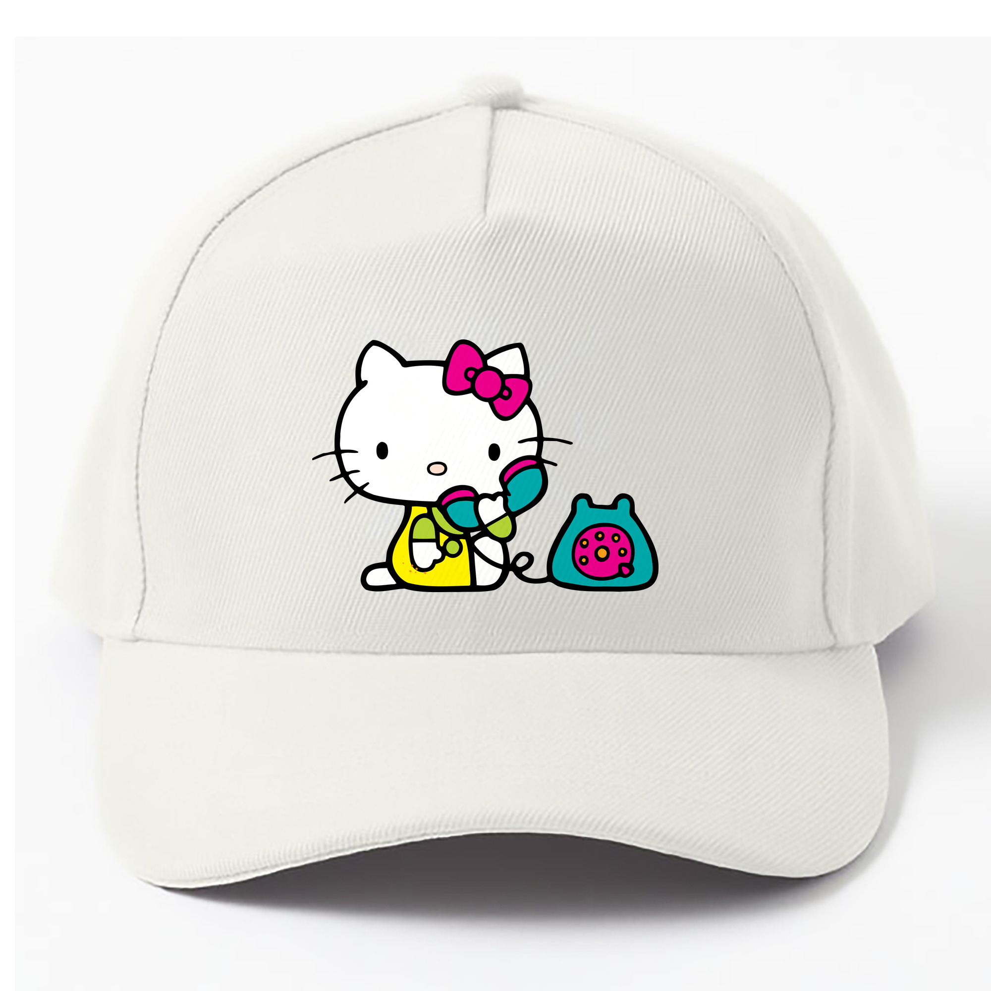 （画像用） Hello Kitty ハローキティ ベースボールキャップ 綿100％ 男女兼用 帽子 スポーツ