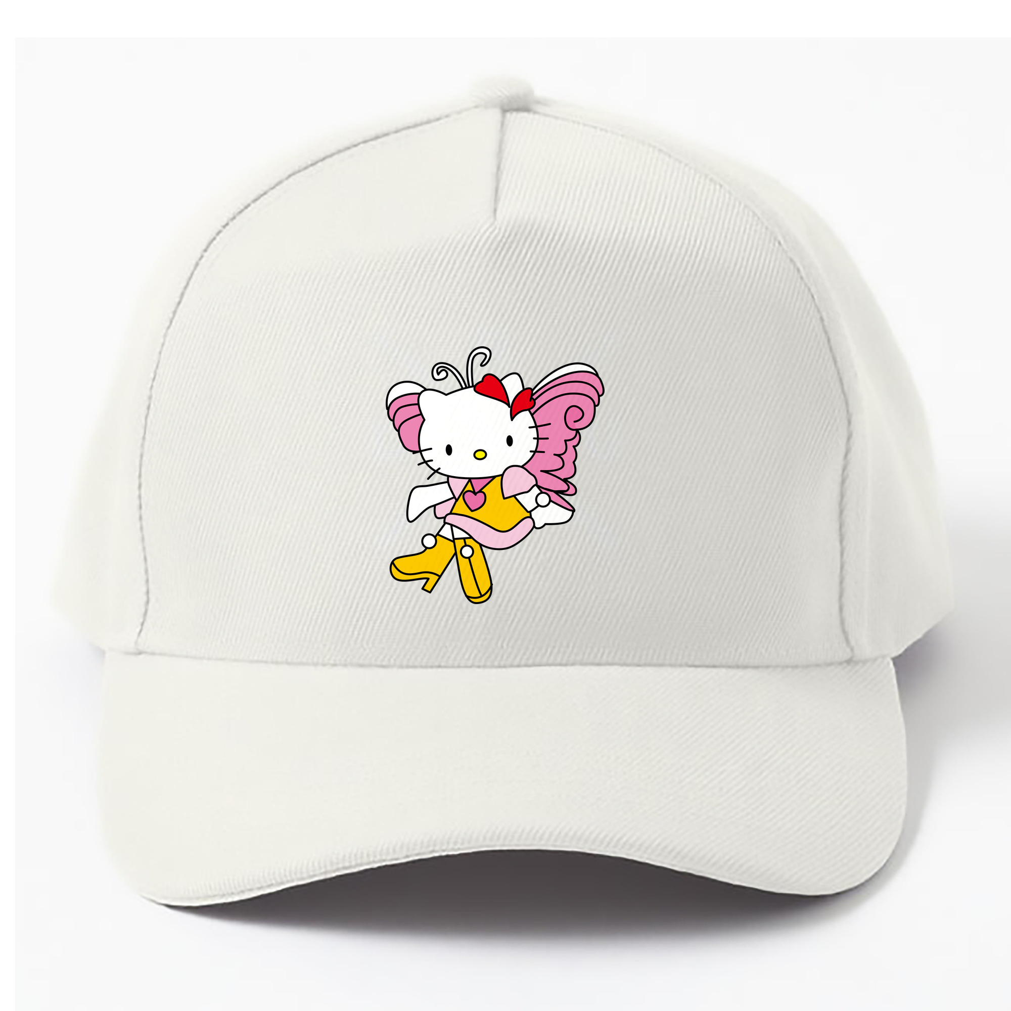 （画像用） Hello Kitty ハローキティ ベースボールキャップ 綿100％ 男女兼用 帽子 スポーツ