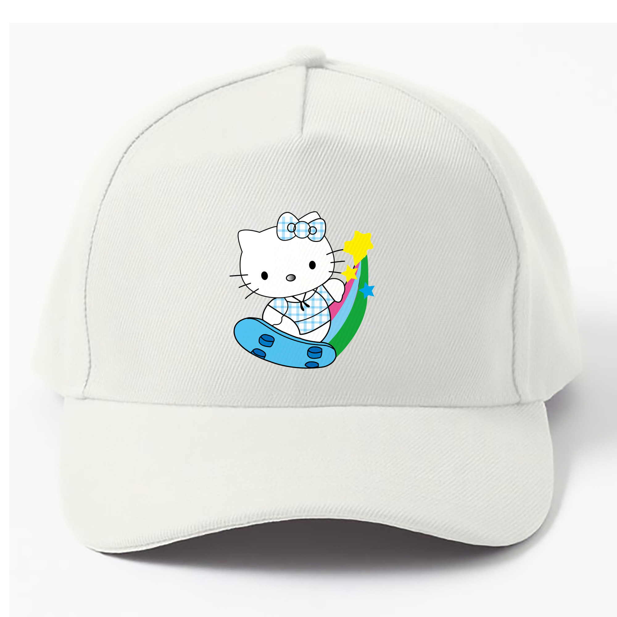 （画像用） Hello Kitty ハローキティ ベースボールキャップ 綿100％ 男女兼用 帽子 スポーツ