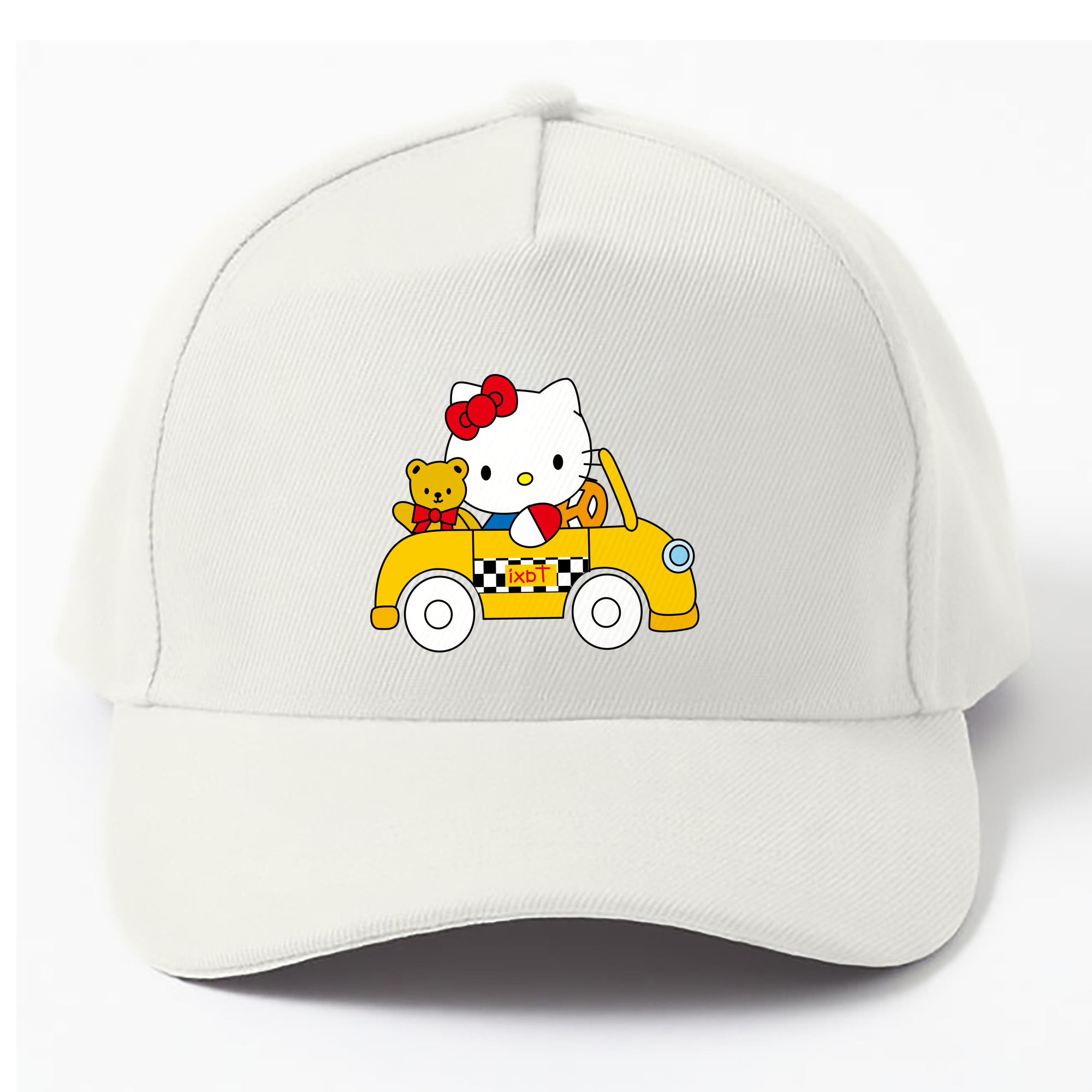（画像用） Hello Kitty ハローキティ ベースボールキャップ 綿100％ 男女兼用 帽子 スポーツ