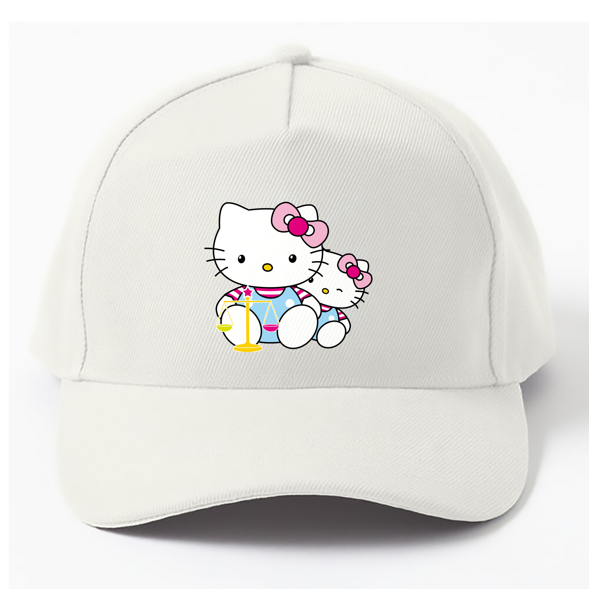 （画像用） Hello Kitty ハローキティ ベースボールキャップ 綿100％ 男女兼用 帽子 スポーツ