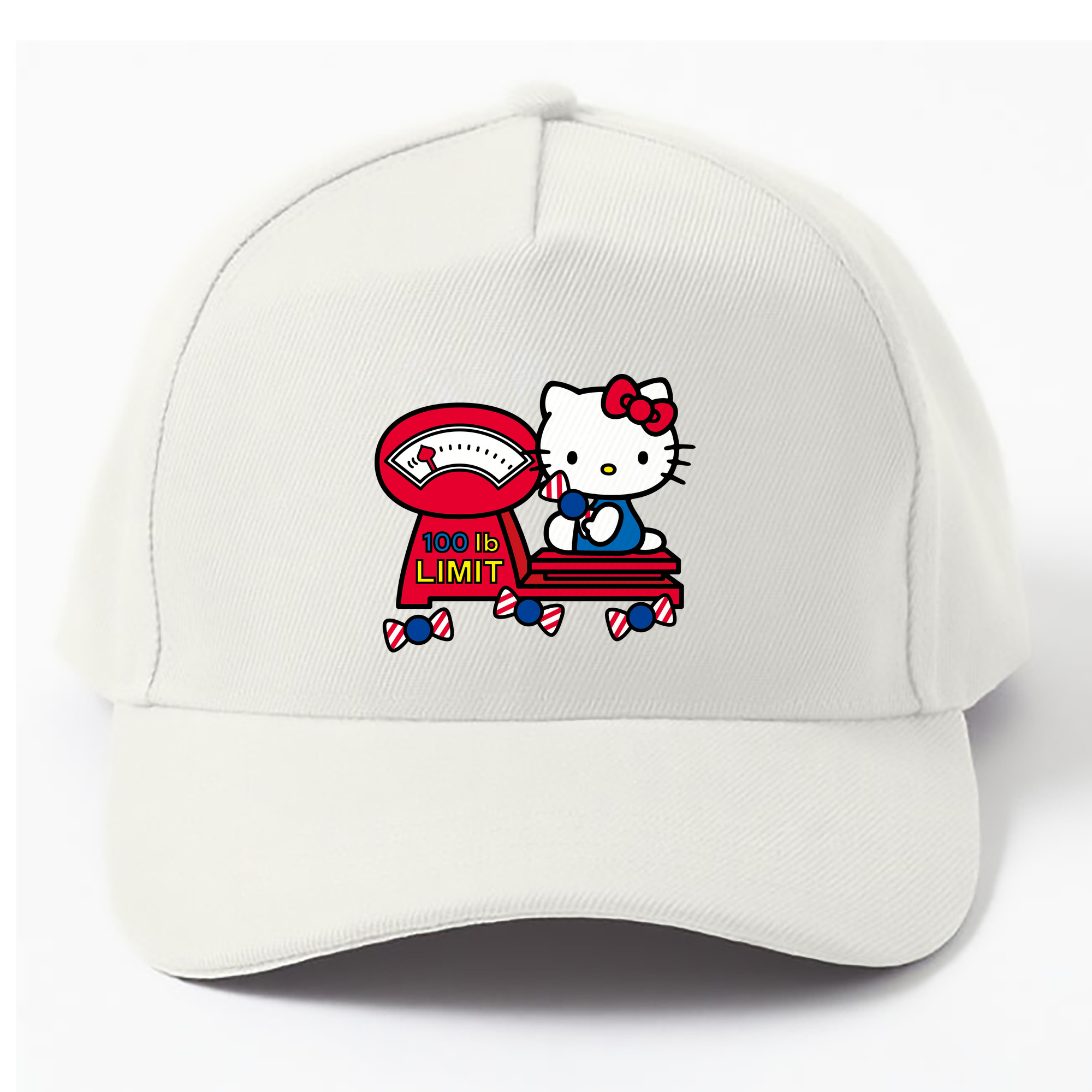 （画像用） Hello Kitty ハローキティ ベースボールキャップ 綿100％ 男女兼用 帽子 スポーツ