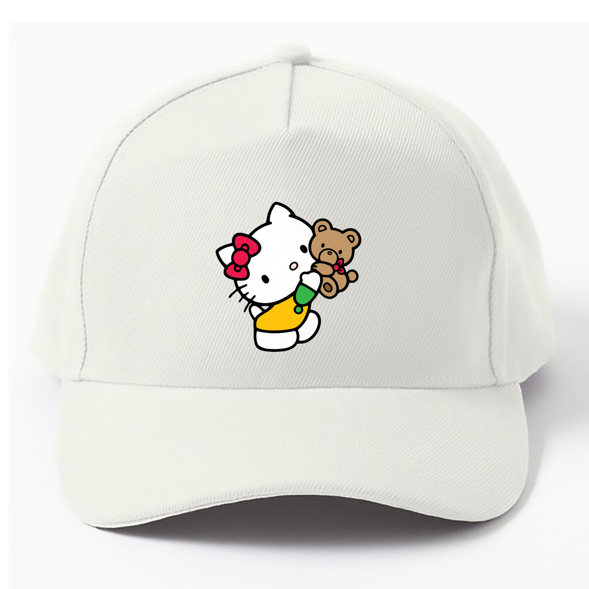 （画像用） Hello Kitty ハローキティ ベースボールキャップ 綿100％ 男女兼用 帽子 スポーツ