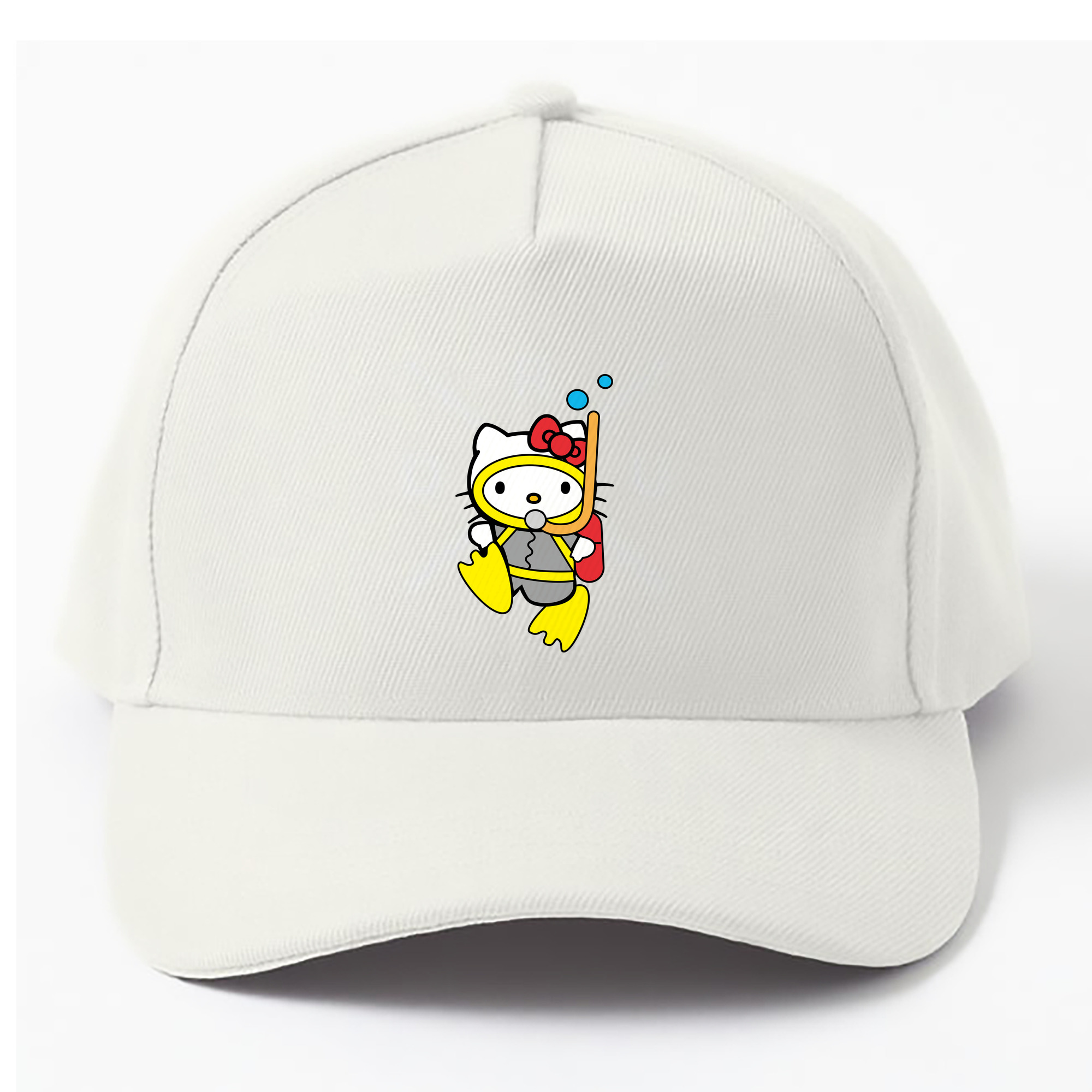 （画像用） Hello Kitty ハローキティ ベースボールキャップ 綿100％ 男女兼用 帽子 スポーツ