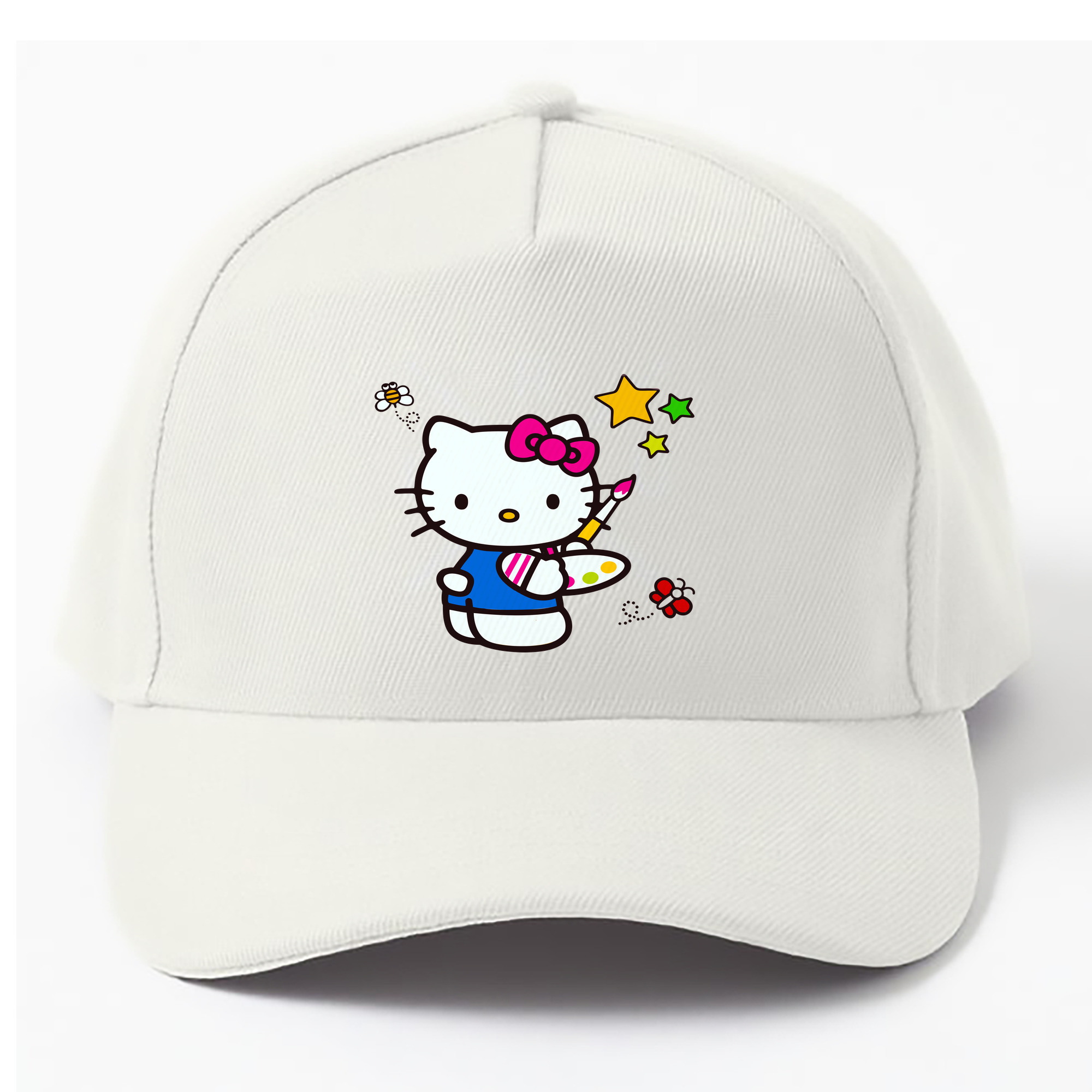 （画像用） Hello Kitty ハローキティ ベースボールキャップ 綿100％ 男女兼用 帽子 スポーツ