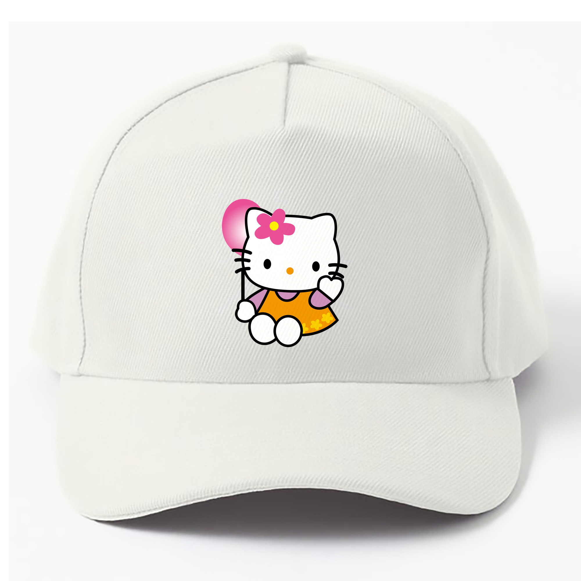 （画像用） Hello Kitty ハローキティ ベースボールキャップ 綿100％ 男女兼用 帽子 スポーツ
