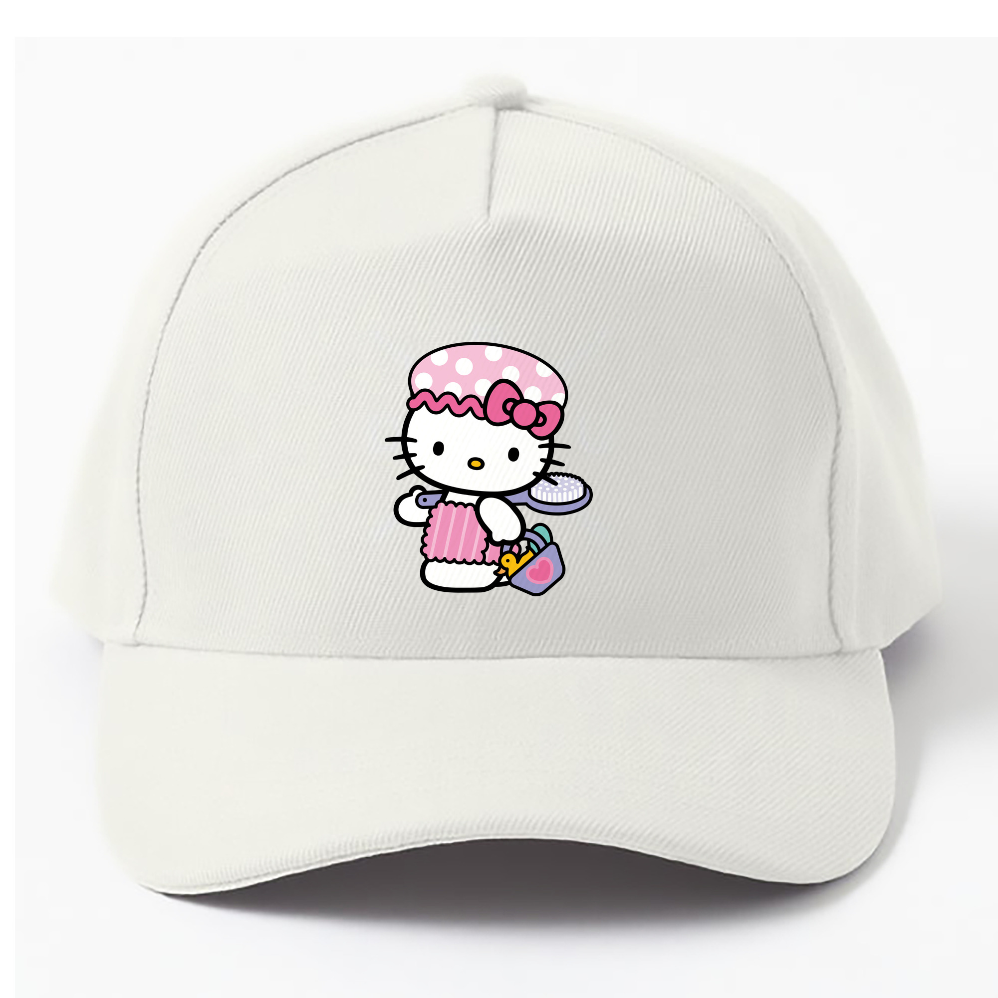 （画像用） Hello Kitty ハローキティ ベースボールキャップ 綿100％ 男女兼用 帽子 スポーツ
