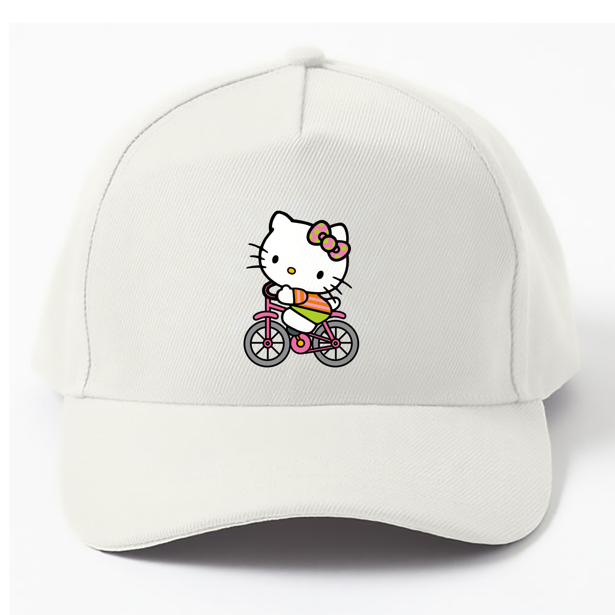 （画像用） Hello Kitty ハローキティ ベースボールキャップ 綿100％ 男女兼用 帽子 スポーツ