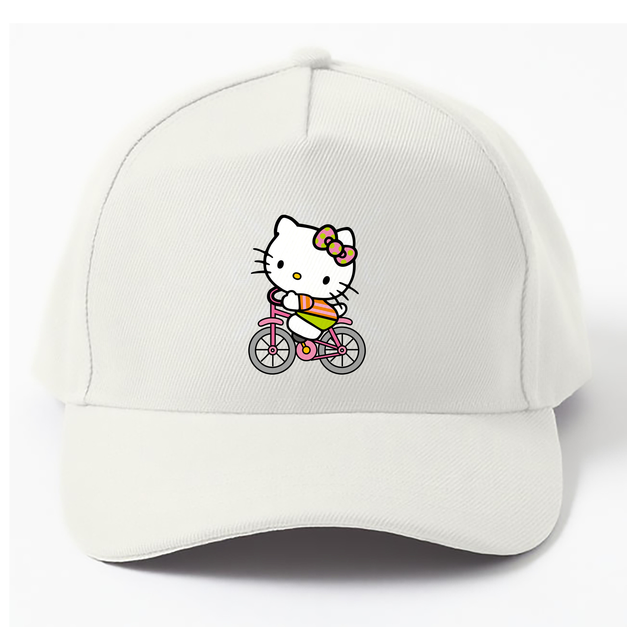 （画像用） Hello Kitty ハローキティ ベースボールキャップ 綿100％ 男女兼用 帽子 スポーツ