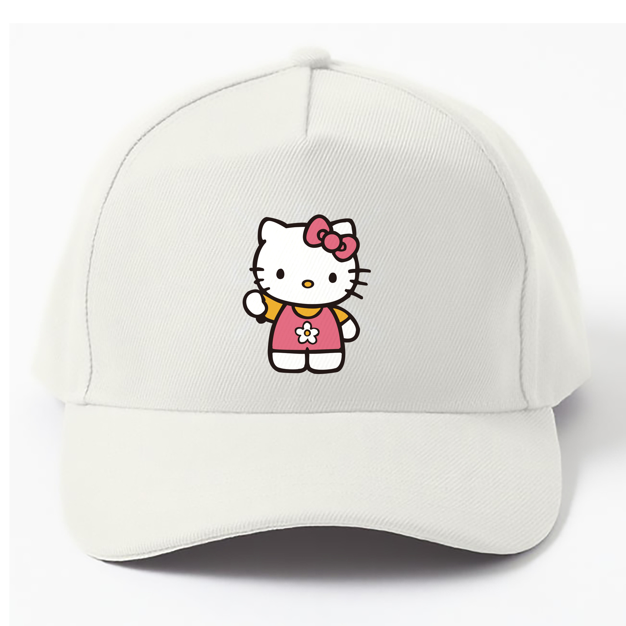（画像用） Hello Kitty ハローキティ ベースボールキャップ 綿100％ 男女兼用 帽子 スポーツ