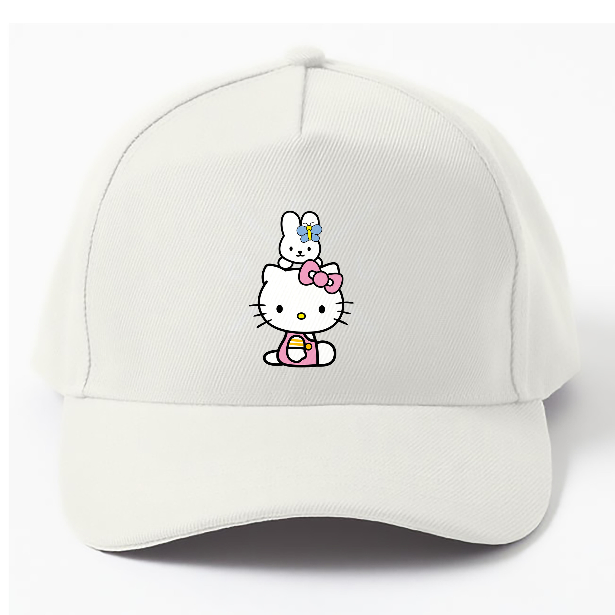 （画像用） Hello Kitty ハローキティ ベースボールキャップ 綿100％ 男女兼用 帽子 スポーツ