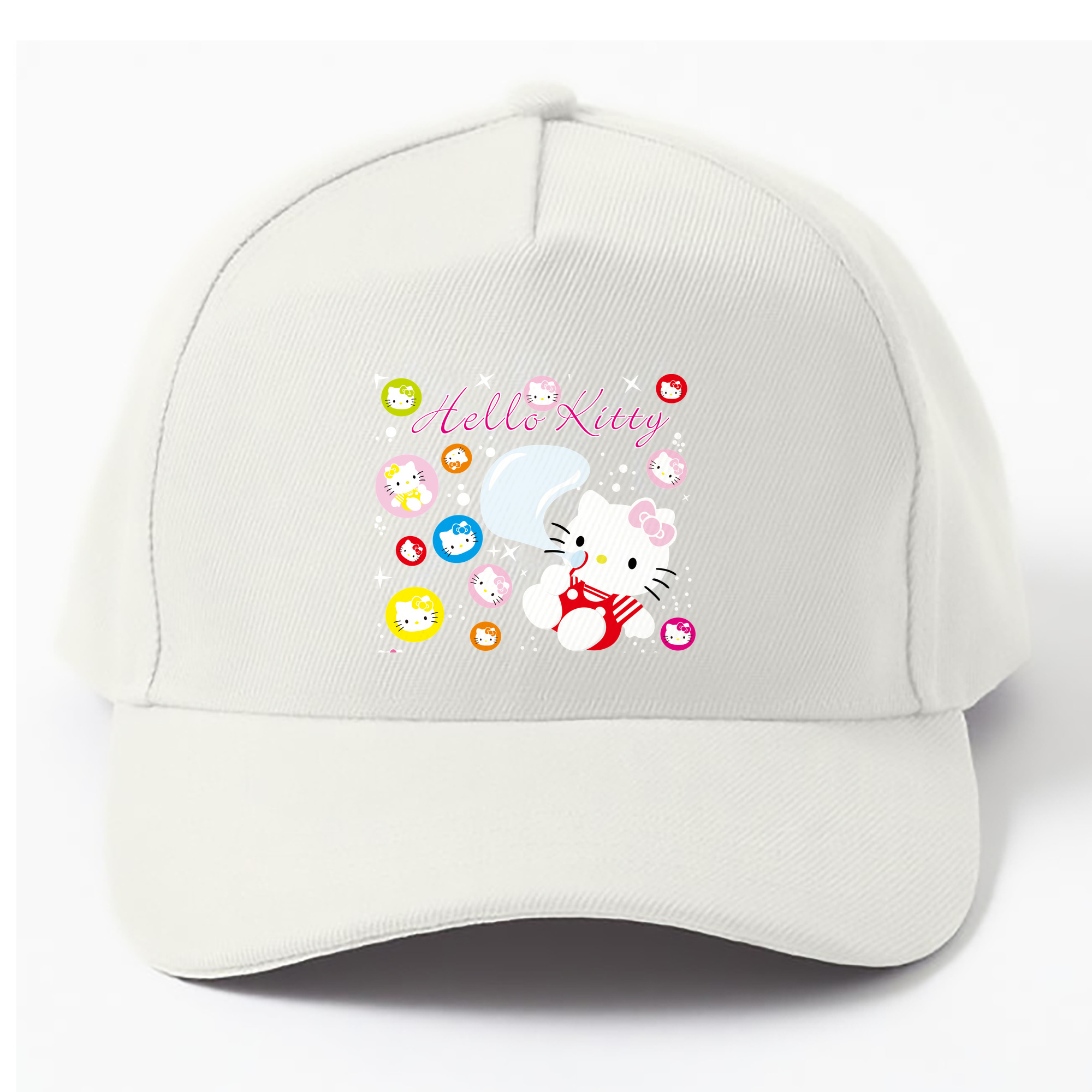 （画像用） Hello Kitty ハローキティ ベースボールキャップ 綿100％ 男女兼用 帽子 スポーツ