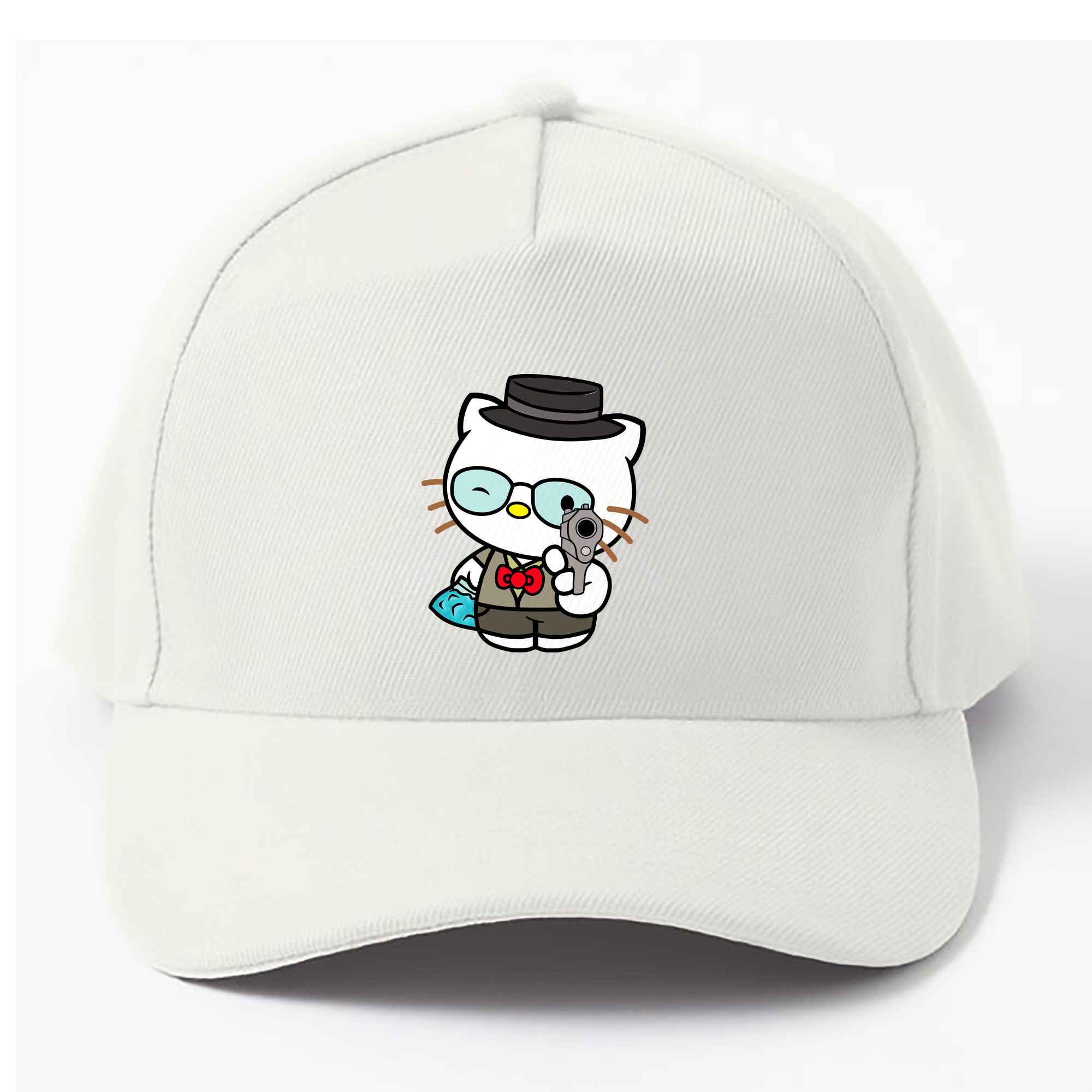 （画像用） Hello Kitty ハローキティ ベースボールキャップ 綿100％ 男女兼用 帽子 スポーツ