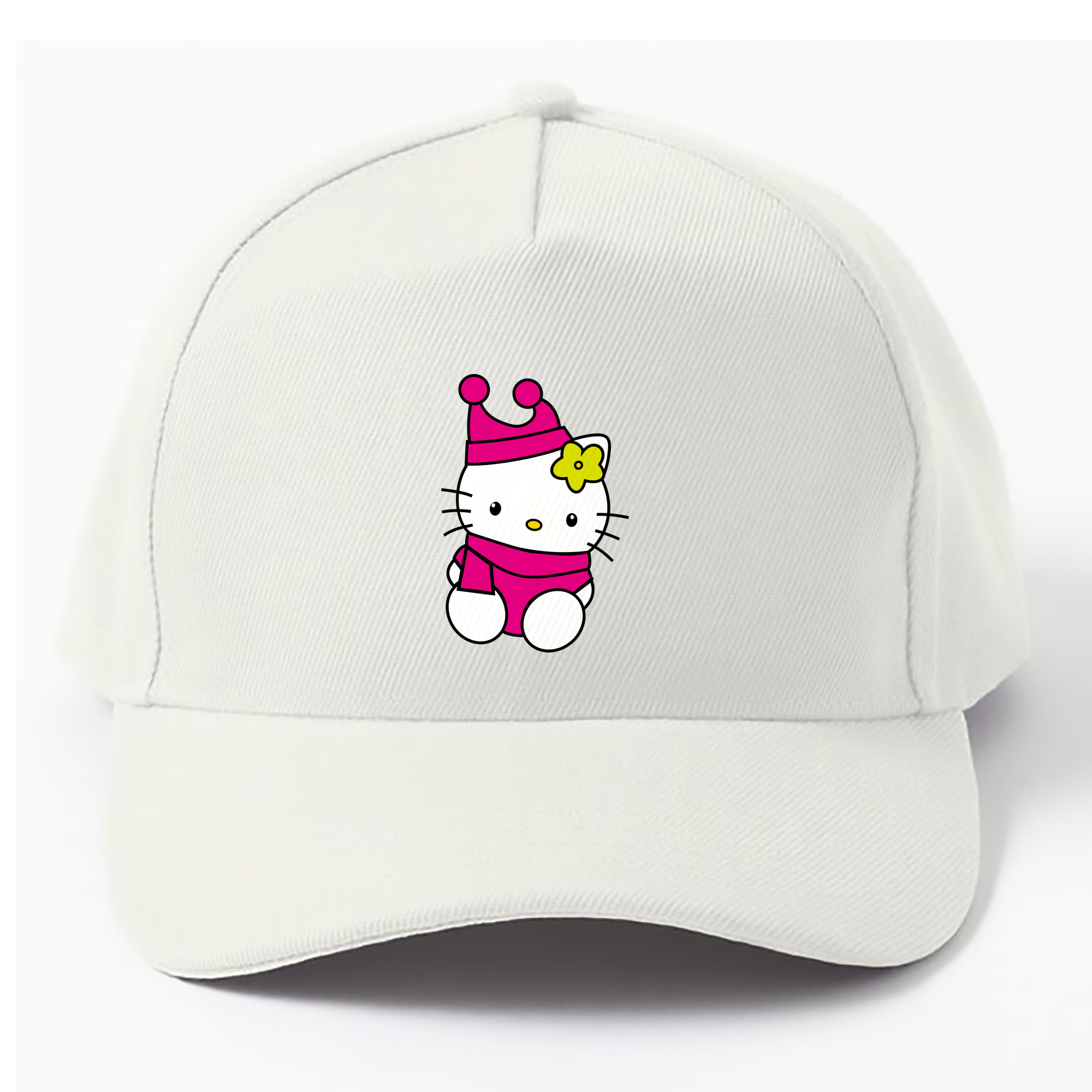 （画像用） Hello Kitty ハローキティ ベースボールキャップ 綿100％ 男女兼用 帽子 スポーツ