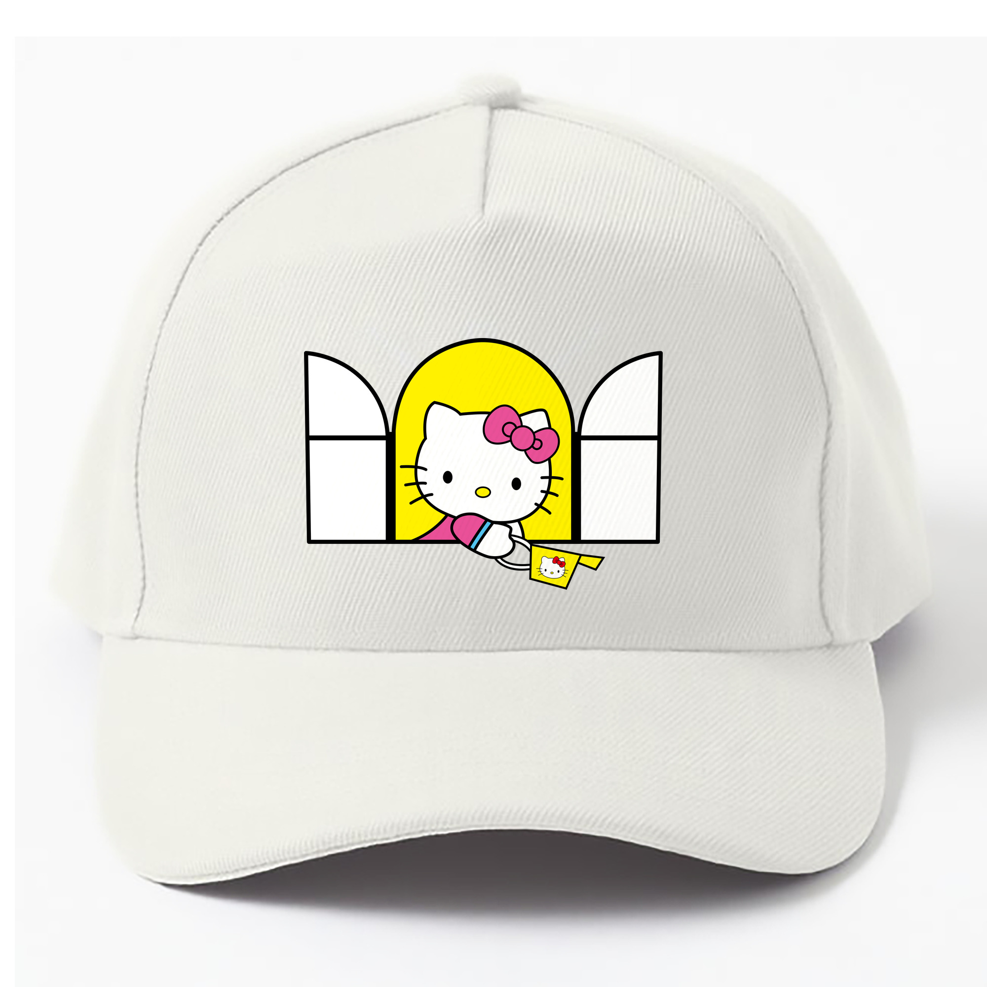 （画像用） Hello Kitty ハローキティ ベースボールキャップ 綿100％ 男女兼用 帽子 スポーツ