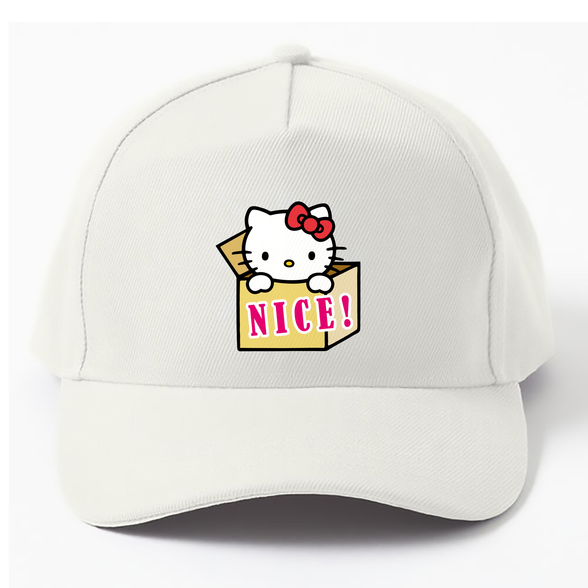 （画像用） Hello Kitty ハローキティ ベースボールキャップ 綿100％ 男女兼用 帽子 スポーツ