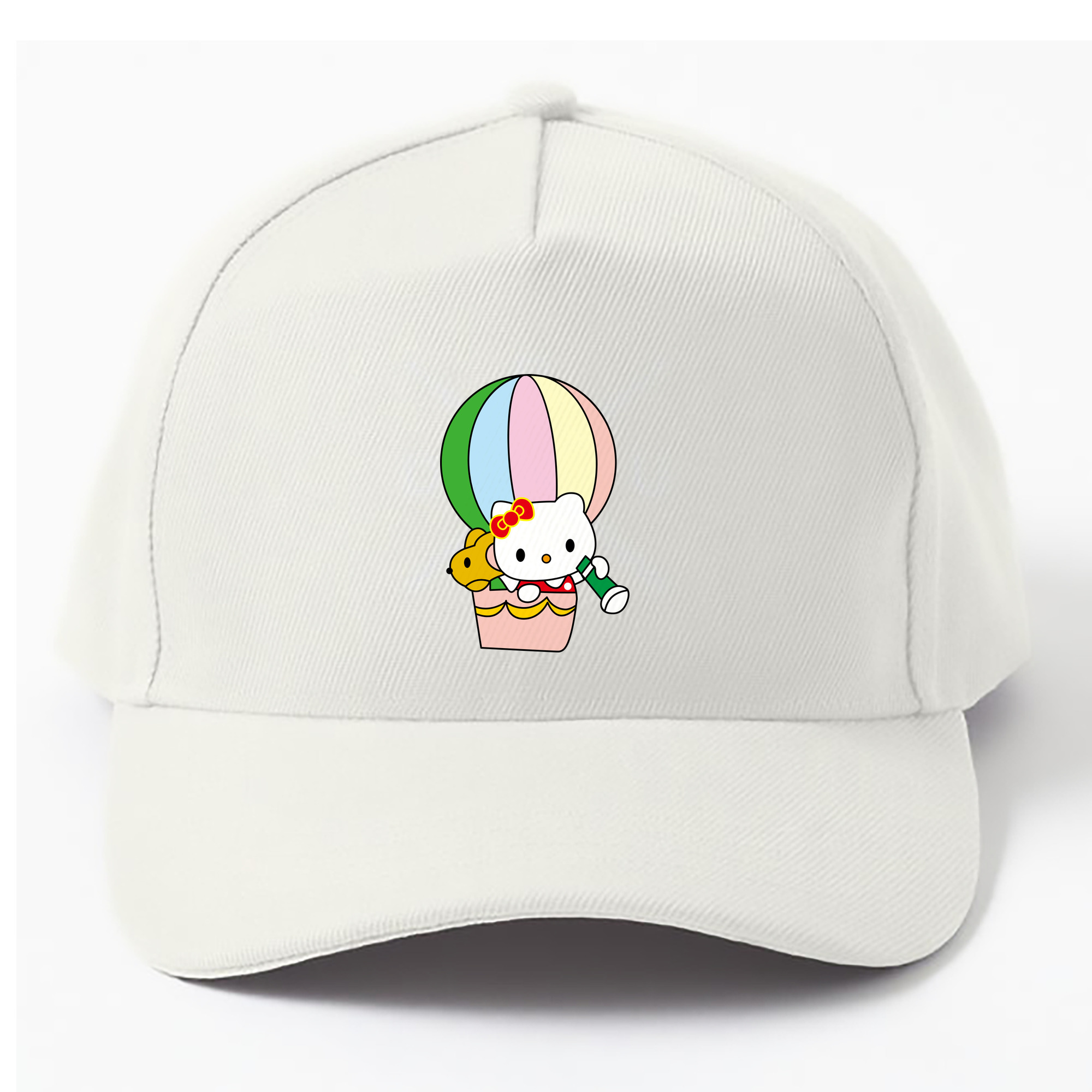 （画像用） Hello Kitty ハローキティ ベースボールキャップ 綿100％ 男女兼用 帽子 スポーツ