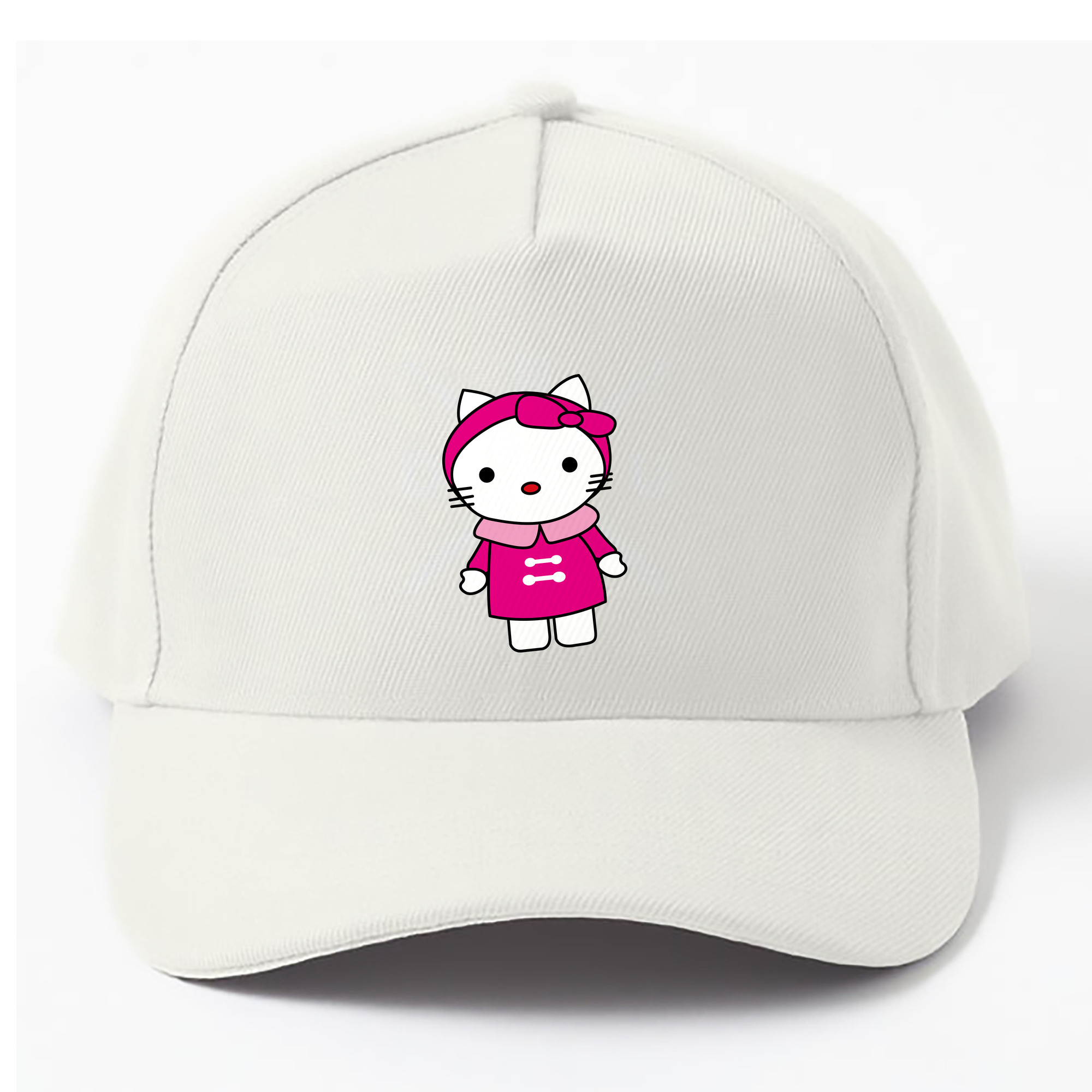 （画像用） Hello Kitty ハローキティ ベースボールキャップ 綿100％ 男女兼用 帽子 スポーツ