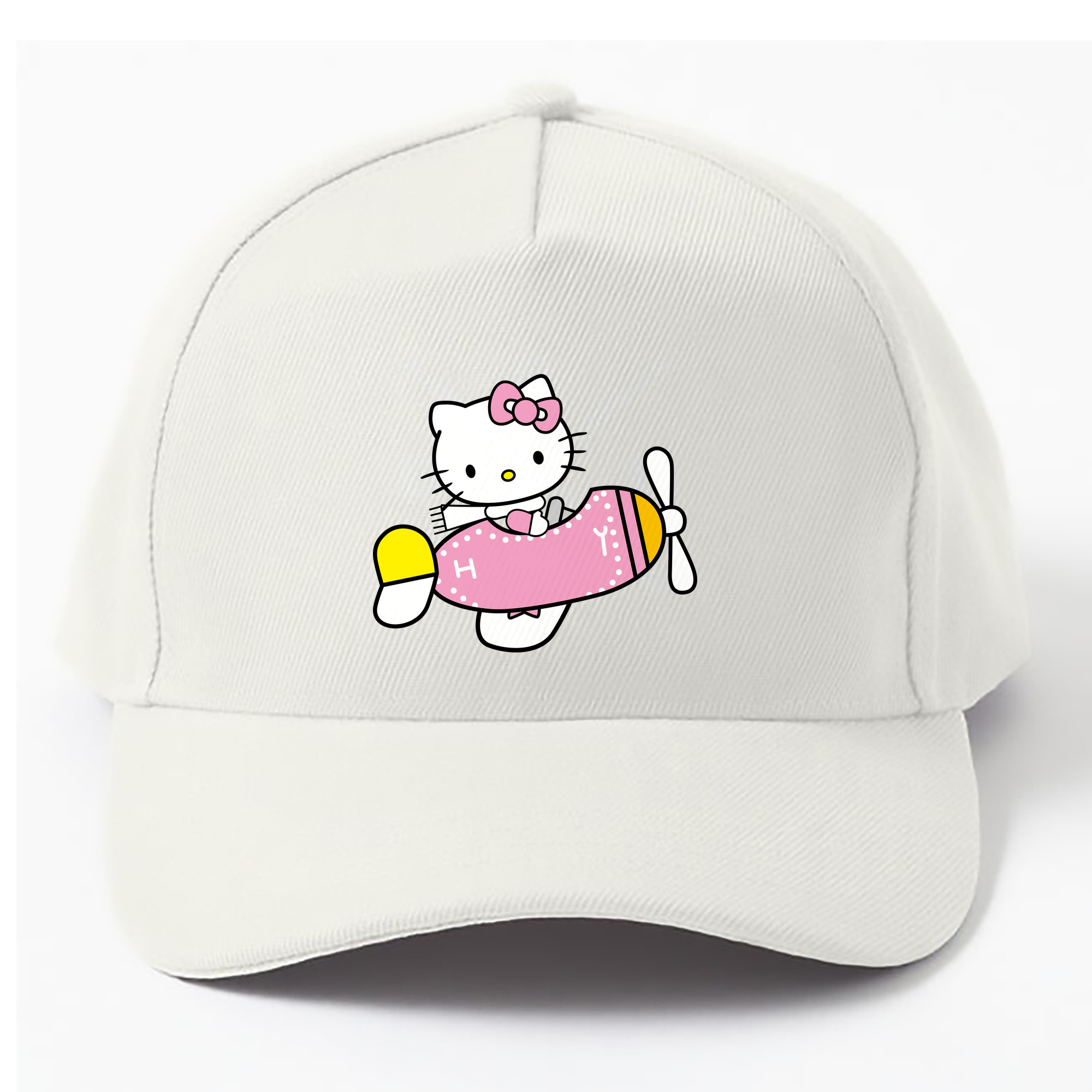（画像用） Hello Kitty ハローキティ ベースボールキャップ 綿100％ 男女兼用 帽子 スポーツ