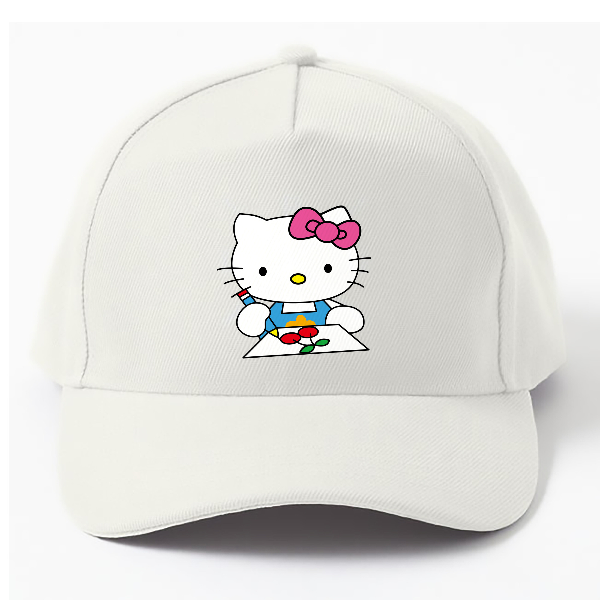 （画像用） Hello Kitty ハローキティ ベースボールキャップ 綿100％ 男女兼用 帽子 スポーツ