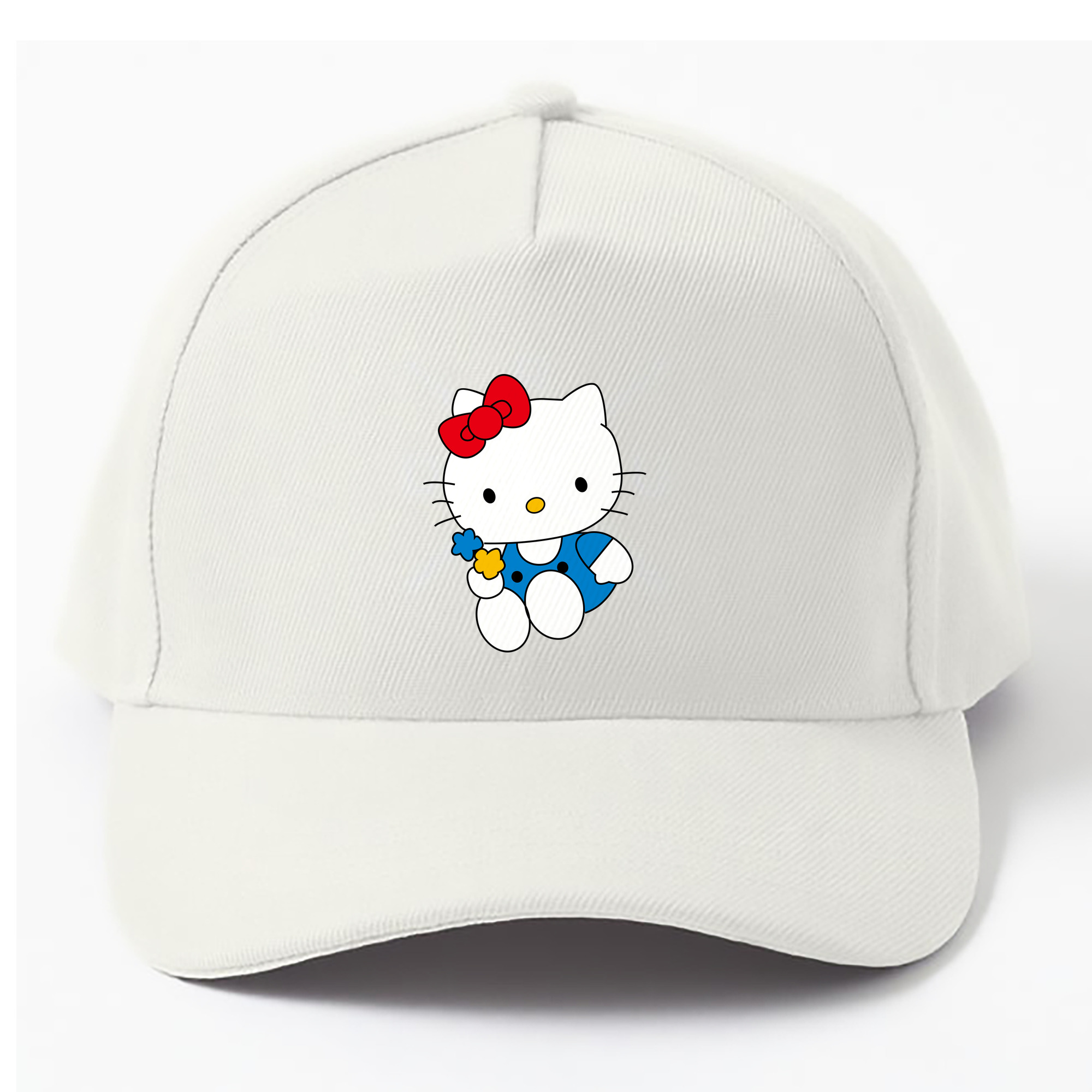 （画像用） Hello Kitty ハローキティ ベースボールキャップ 綿100％ 男女兼用 帽子 スポーツ