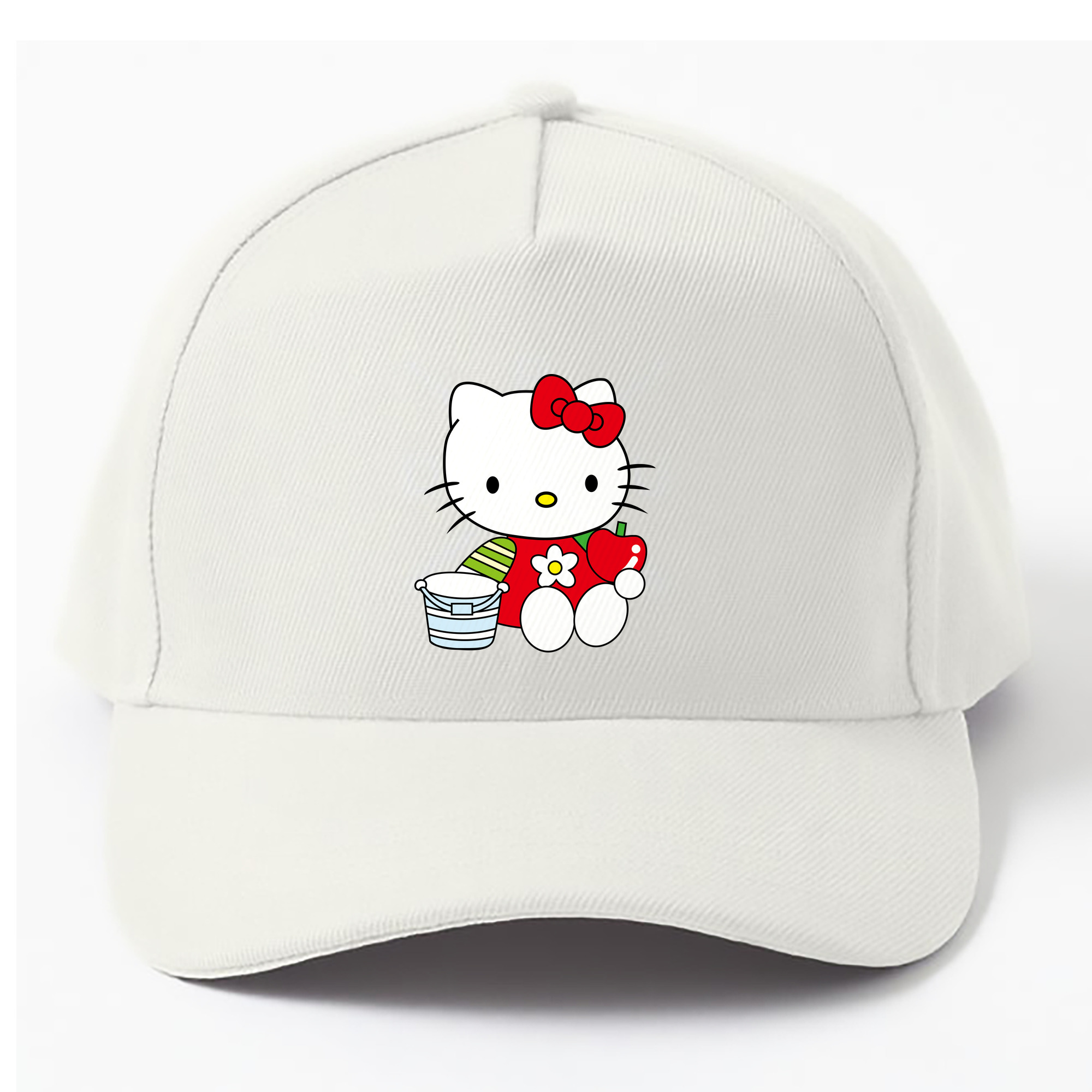 （画像用） Hello Kitty ハローキティ ベースボールキャップ 綿100％ 男女兼用 帽子 スポーツ