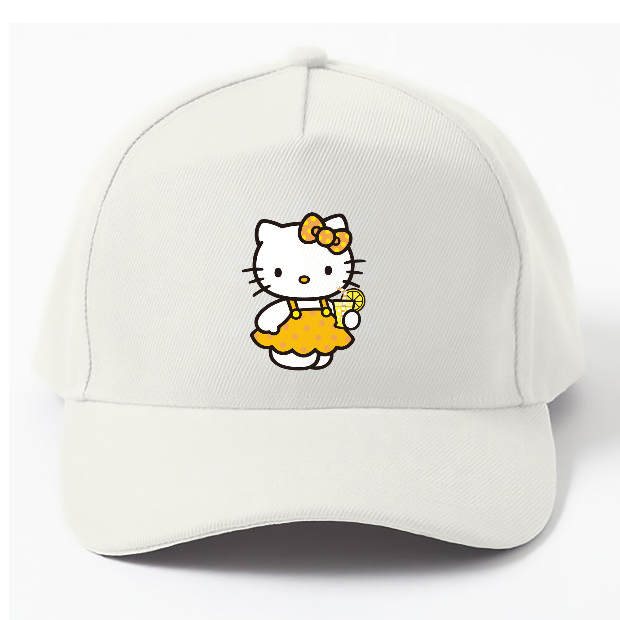 （画像用） Hello Kitty ハローキティ ベースボールキャップ 綿100％ 男女兼用 帽子 スポーツ