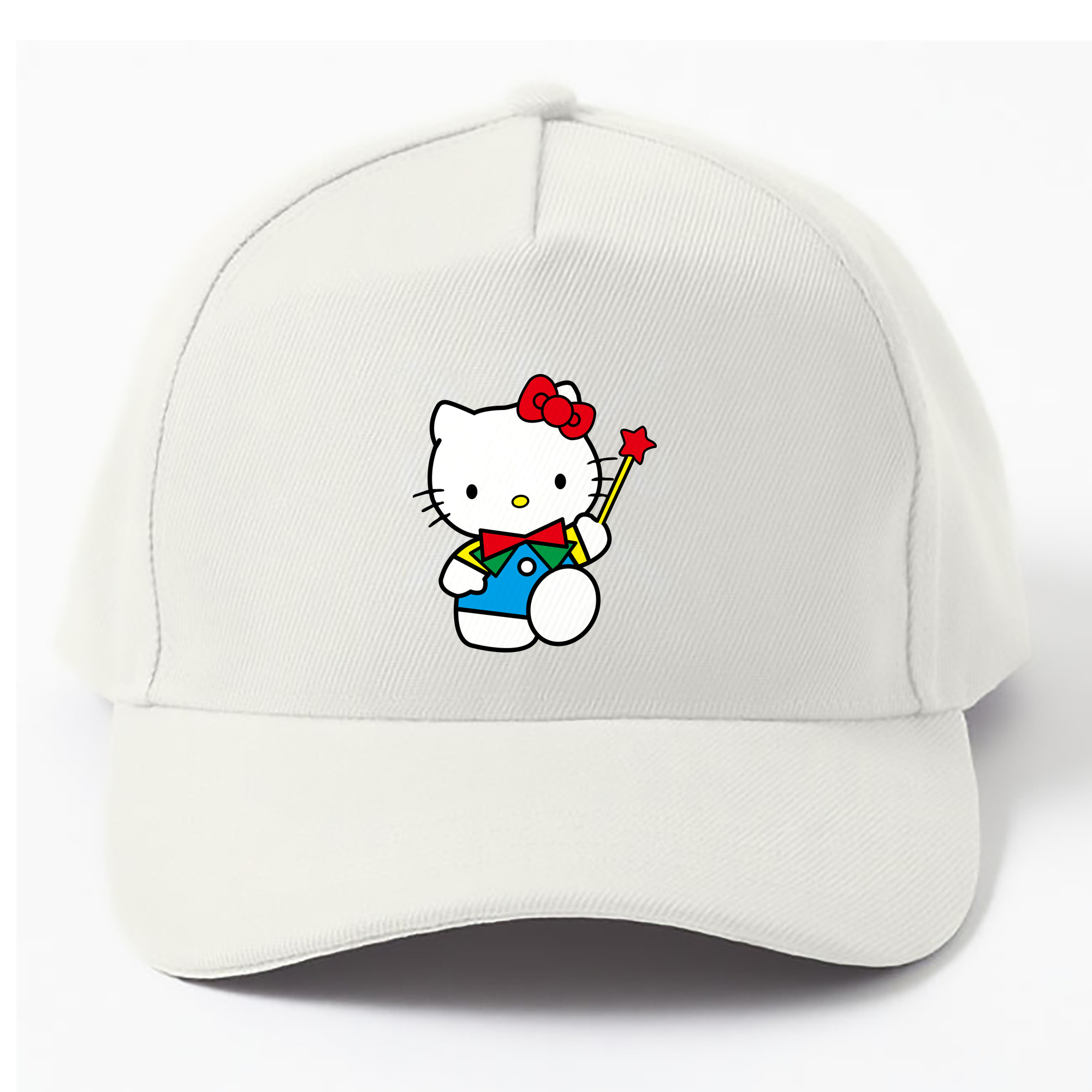 （画像用） Hello Kitty ハローキティ ベースボールキャップ 綿100％ 男女兼用 帽子 スポーツ
