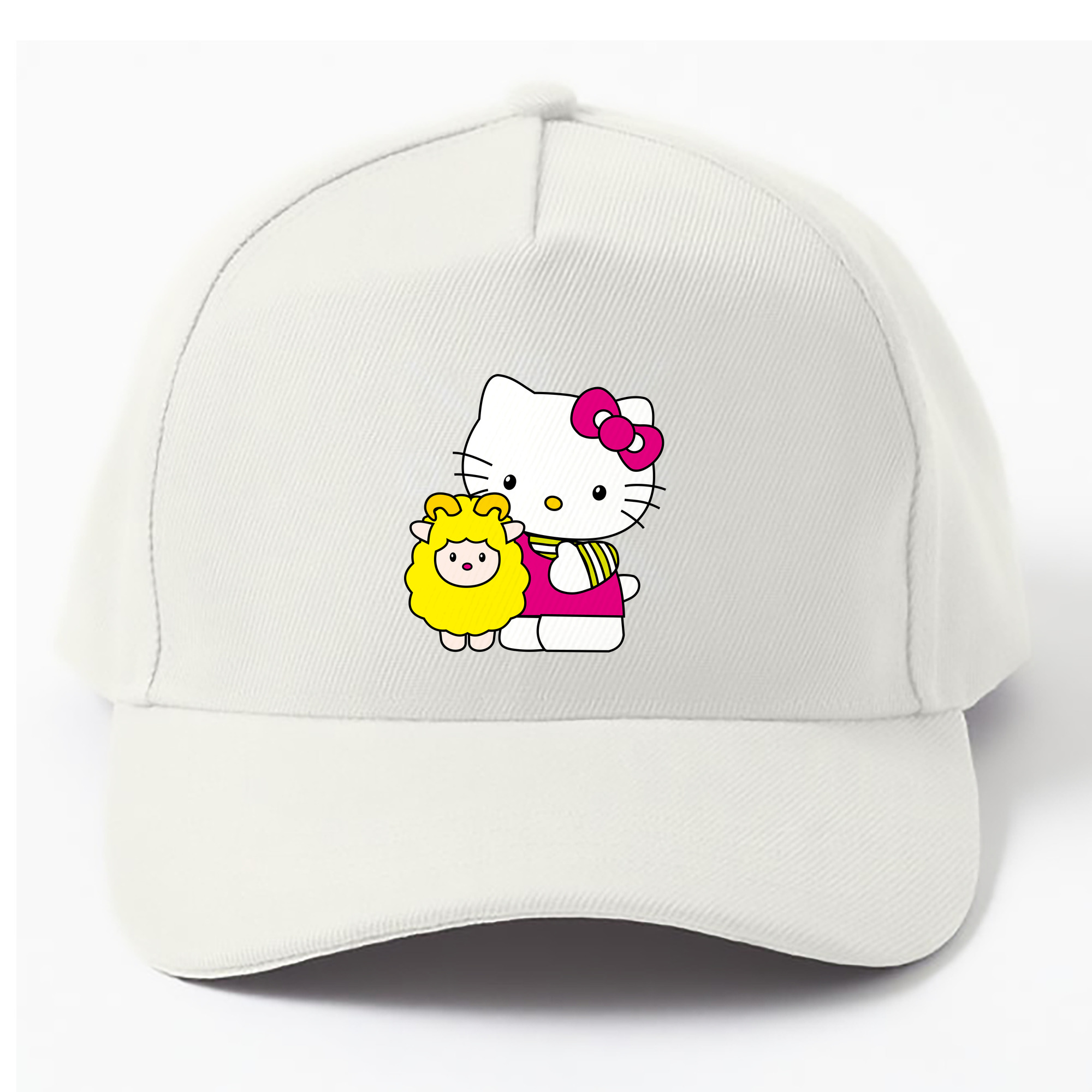 （画像用） Hello Kitty ハローキティ ベースボールキャップ 綿100％ 男女兼用 帽子 スポーツ