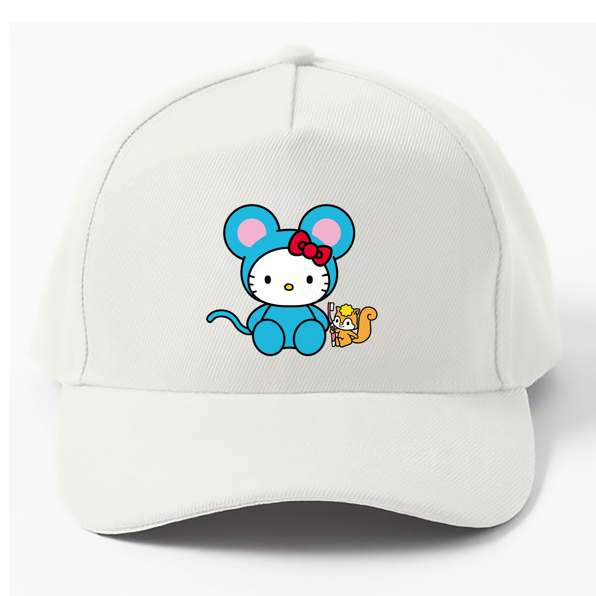（画像用） Hello Kitty ハローキティ ベースボールキャップ 綿100％ 男女兼用 帽子 スポーツ